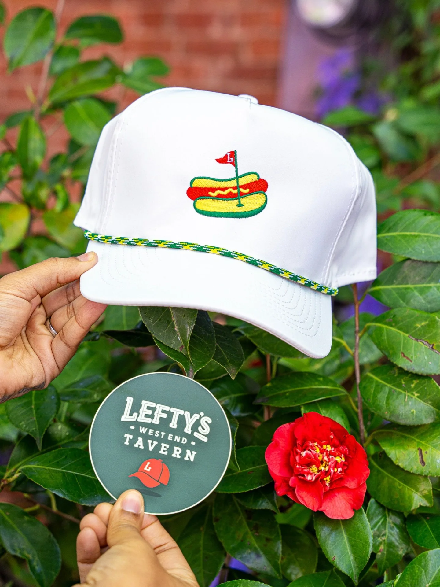 Suns out, buns out 🌭⛳&nbsp;New hotdog hats just dropped for Masters week, grab yours today at Lefty&rsquo;s!
