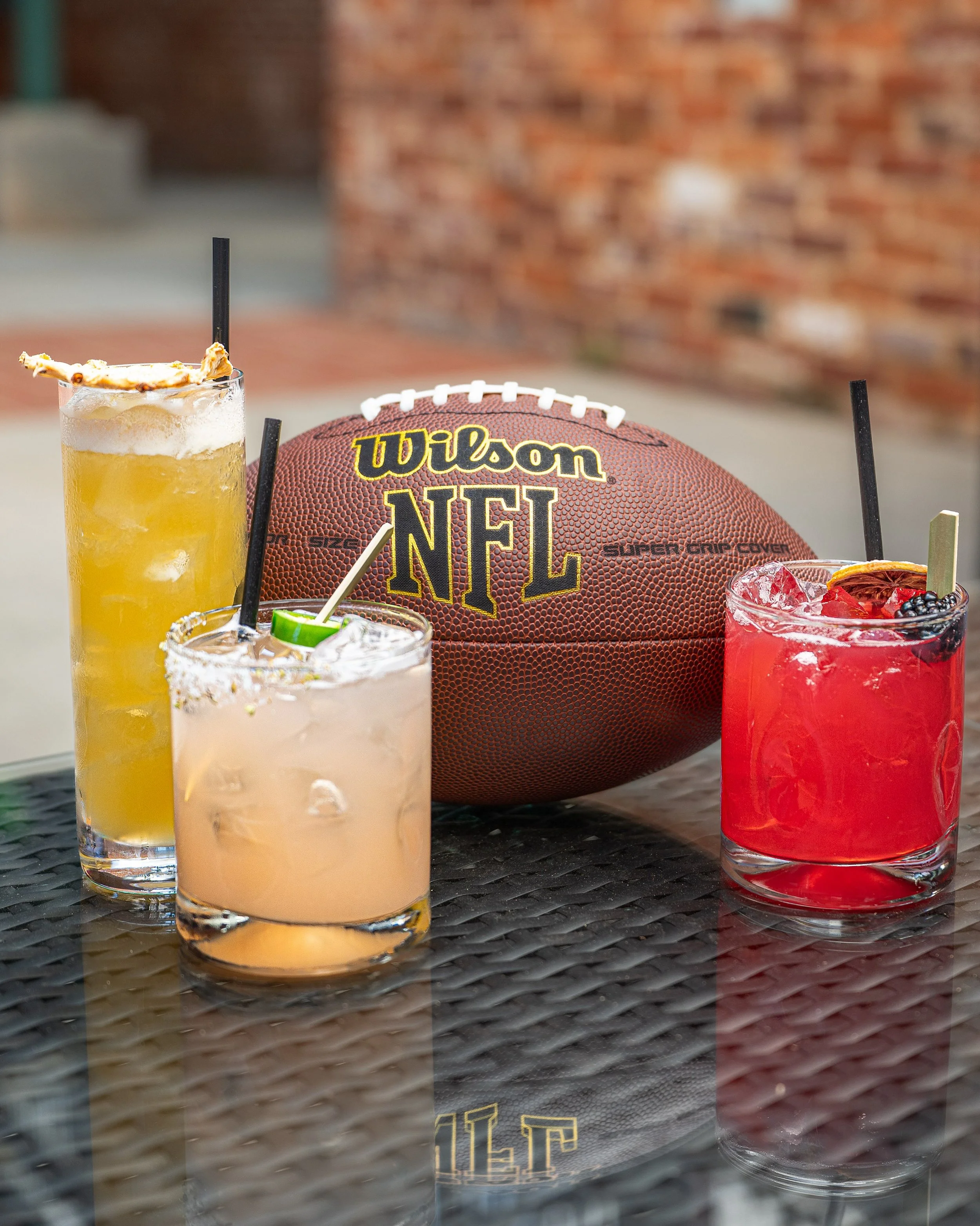 Now that NFL season is in full swing, our game day cocktail lineup is ready for kickoff! 🏈 

Go bold with the Fourth Crown, bring a little tropical energy with the Pick Six, or spice things up with the Coin Toss. What play are you calling? 🍸