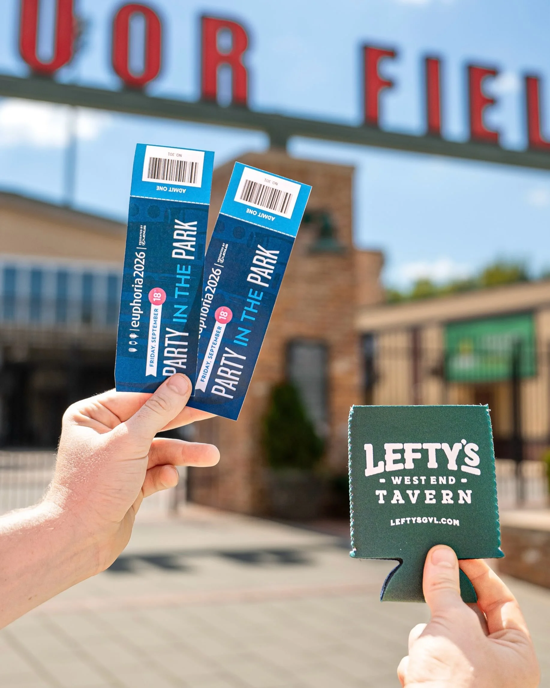 *CONTEST ENDED* GIVEAWAY TIME! 🎉 We&rsquo;re sending a few lucky winners next door to @euphoriagreenville&rsquo;s Party in the Park this Friday at Fluor Field! ⚾️

🎟️ How to enter: 
1️⃣ Like this post
2️⃣ Follow our page
3️⃣ Tag a friend in the com