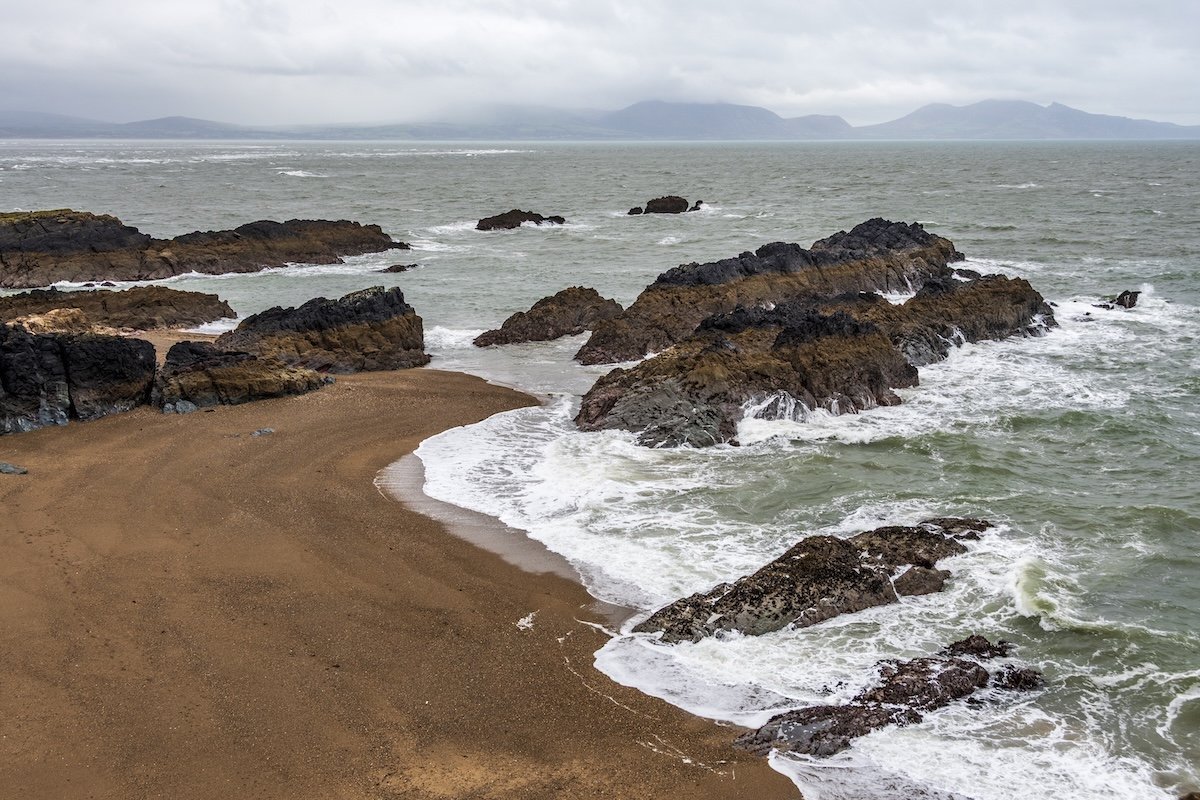 The coast of Ynys Llandwyn on Anglesey