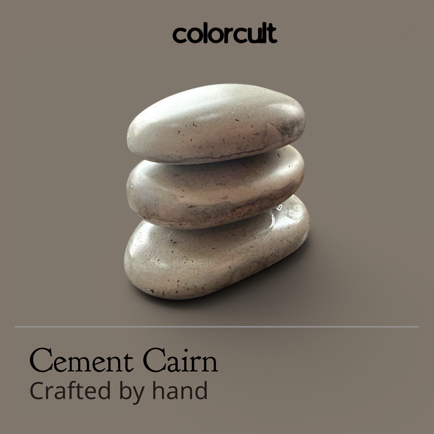 Balance 1.0 - Handmade Cement Cairn