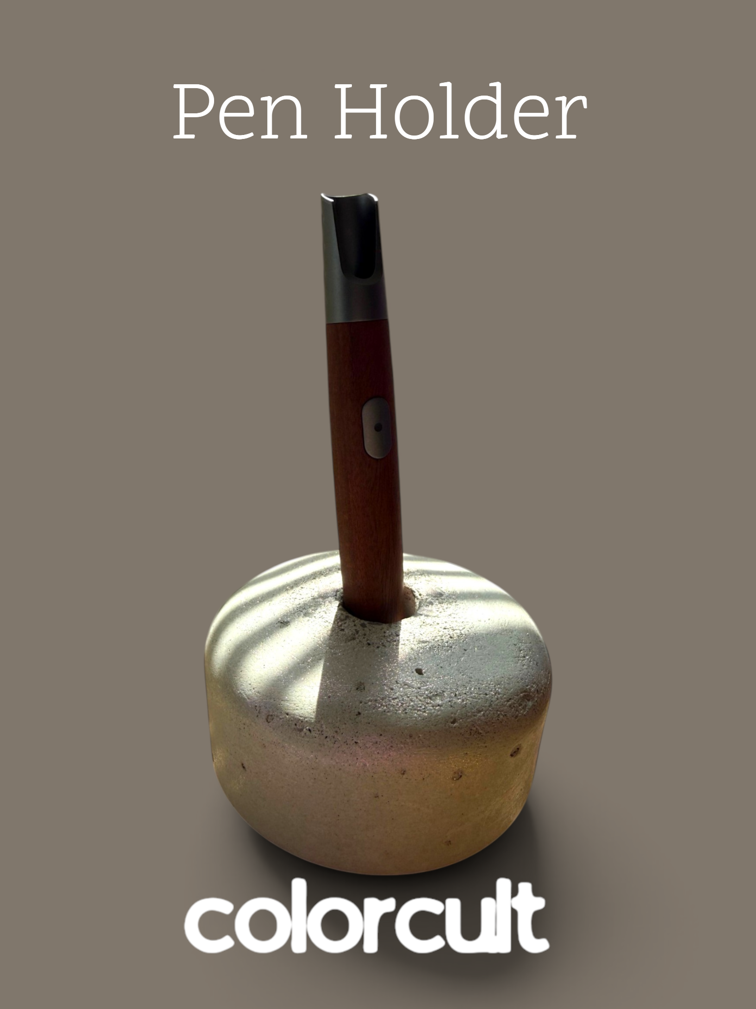 Modern Minimalist Concrete Pen Holder