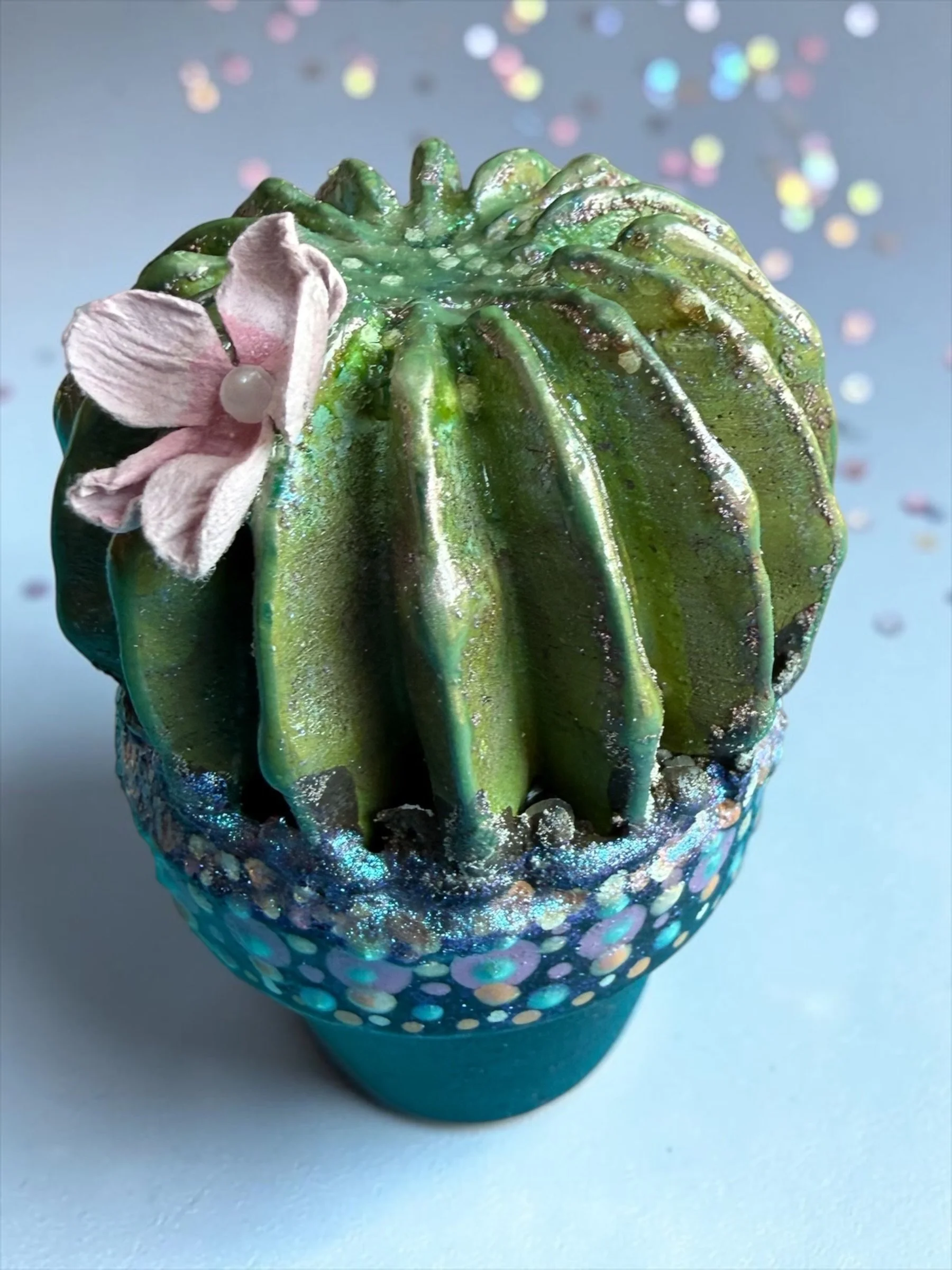 Hand-Casted Cement Cactus - In Bloom 2 (5).JPG