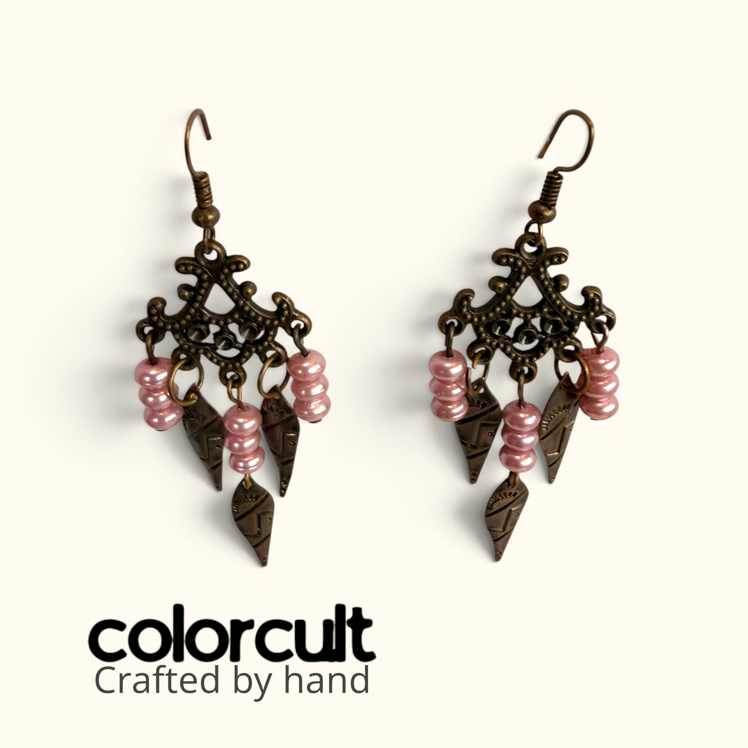Blush Pearl & Chevron Dagger Chandelier Earrings (2).png