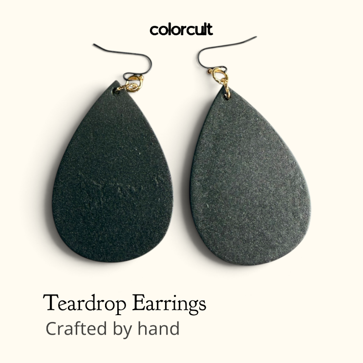 Ebony Teardrop Earrings