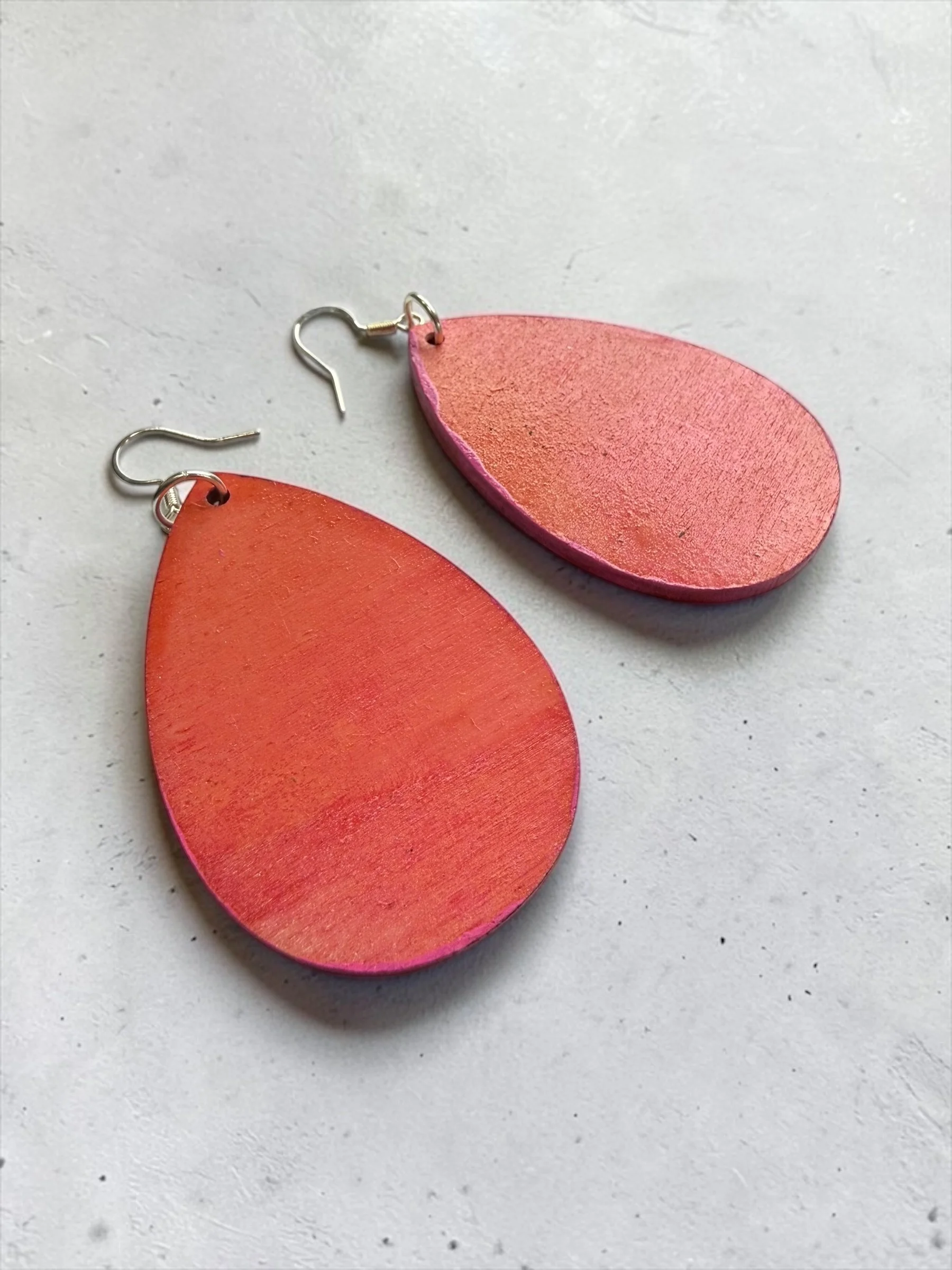 Sienna Satin Teardrop Earrings by Color Cult