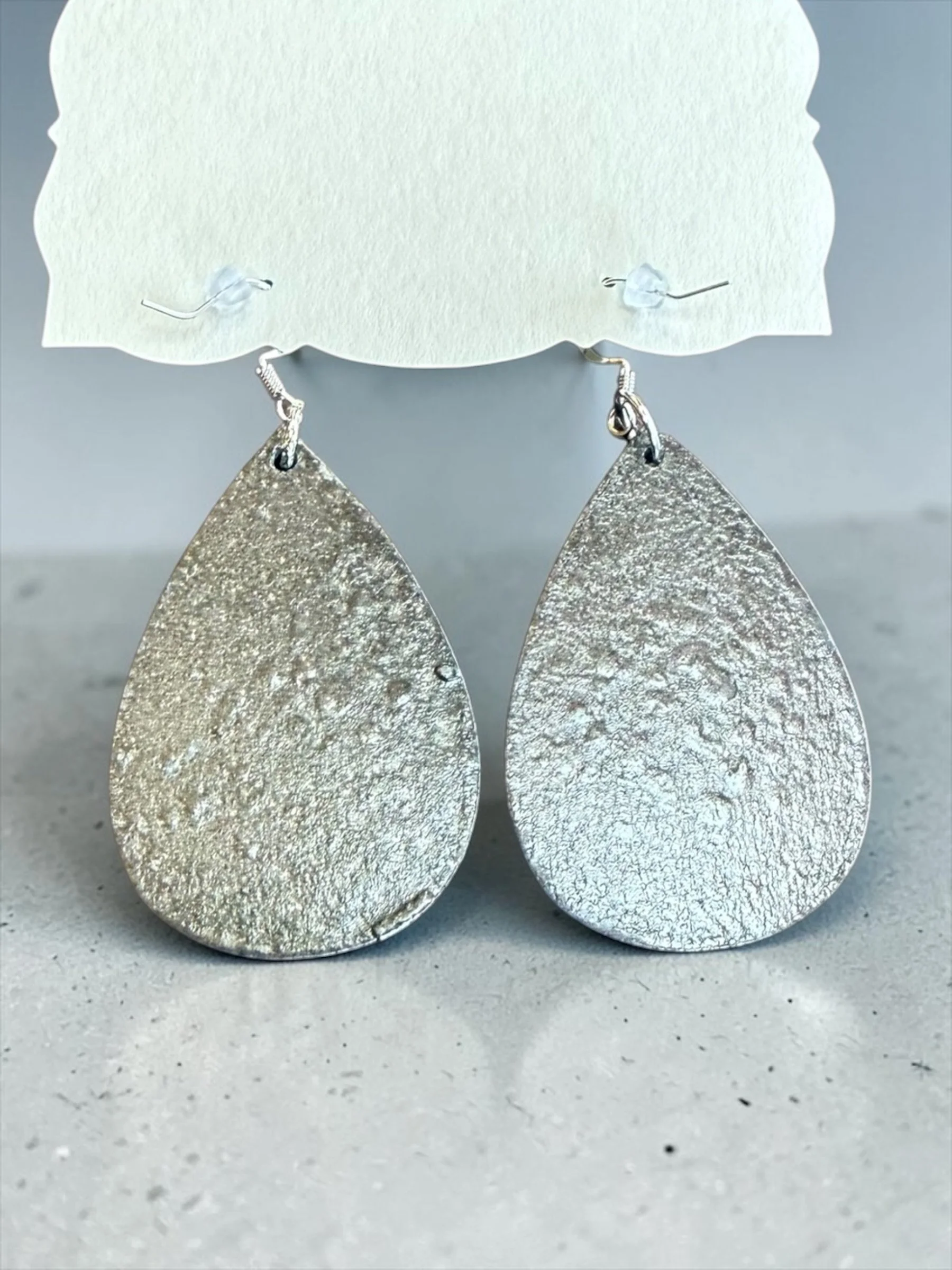 Black Satin Teardrop Earrings by Color Cult