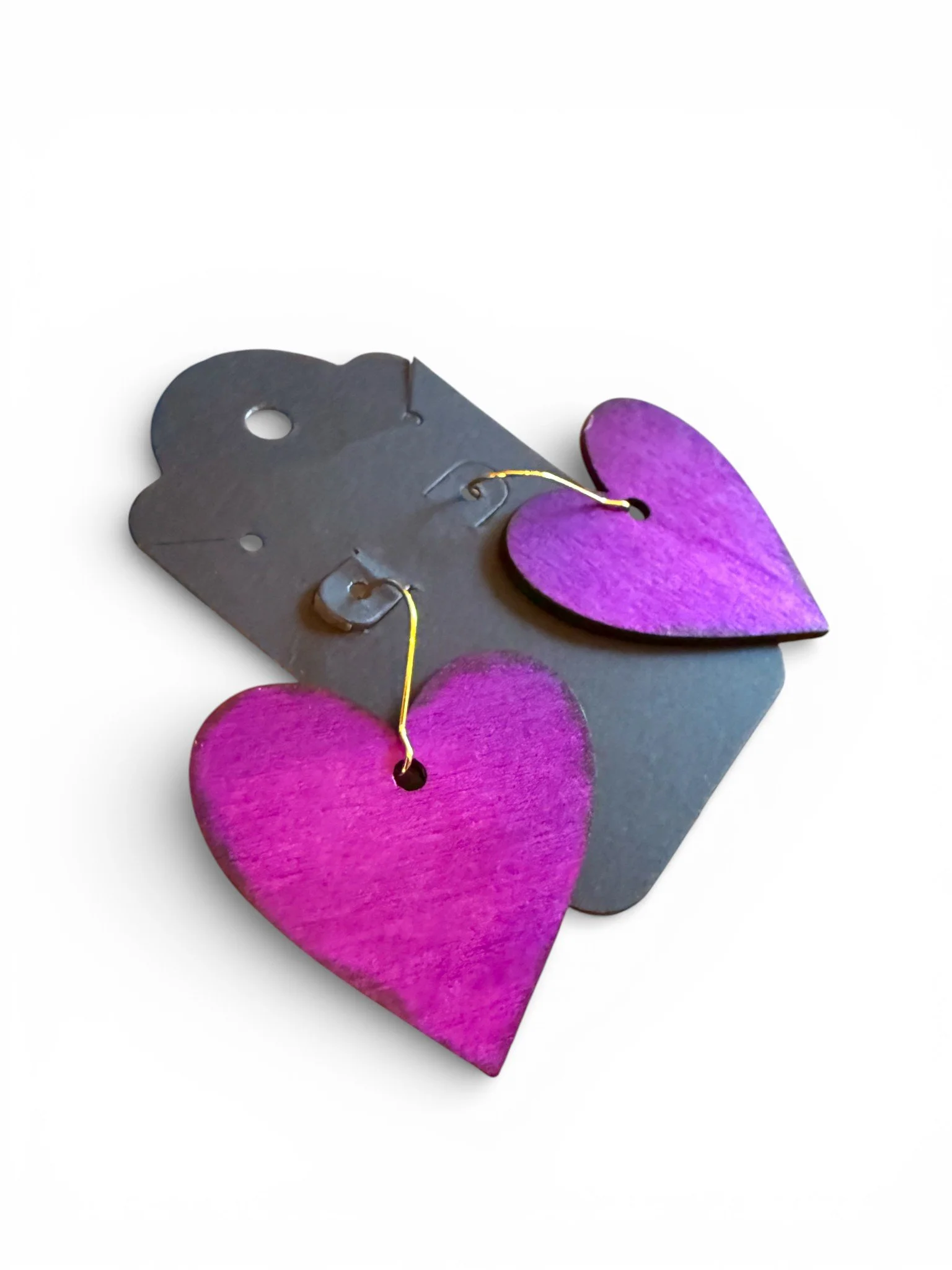 More Love Earrings - Purple Shimmer