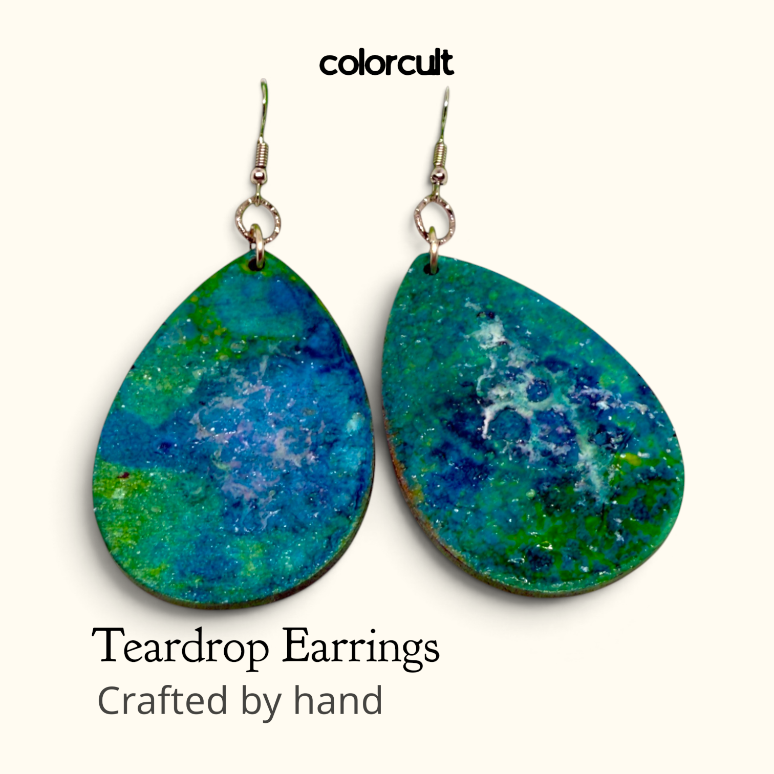 Deep Sea Teardrop Earrings
