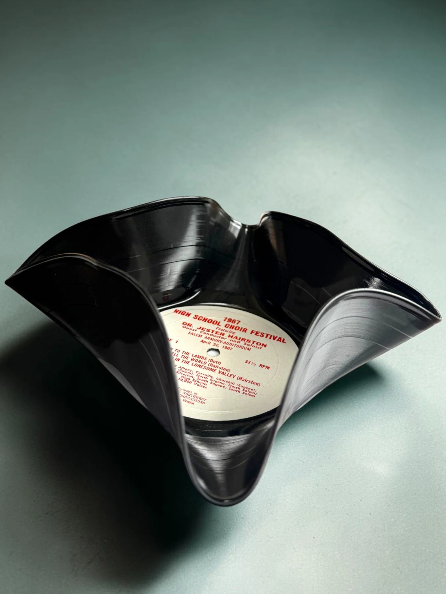 Hand-Sculpted Vinyl Bowl: 1967 High School Choir Festival Edition
