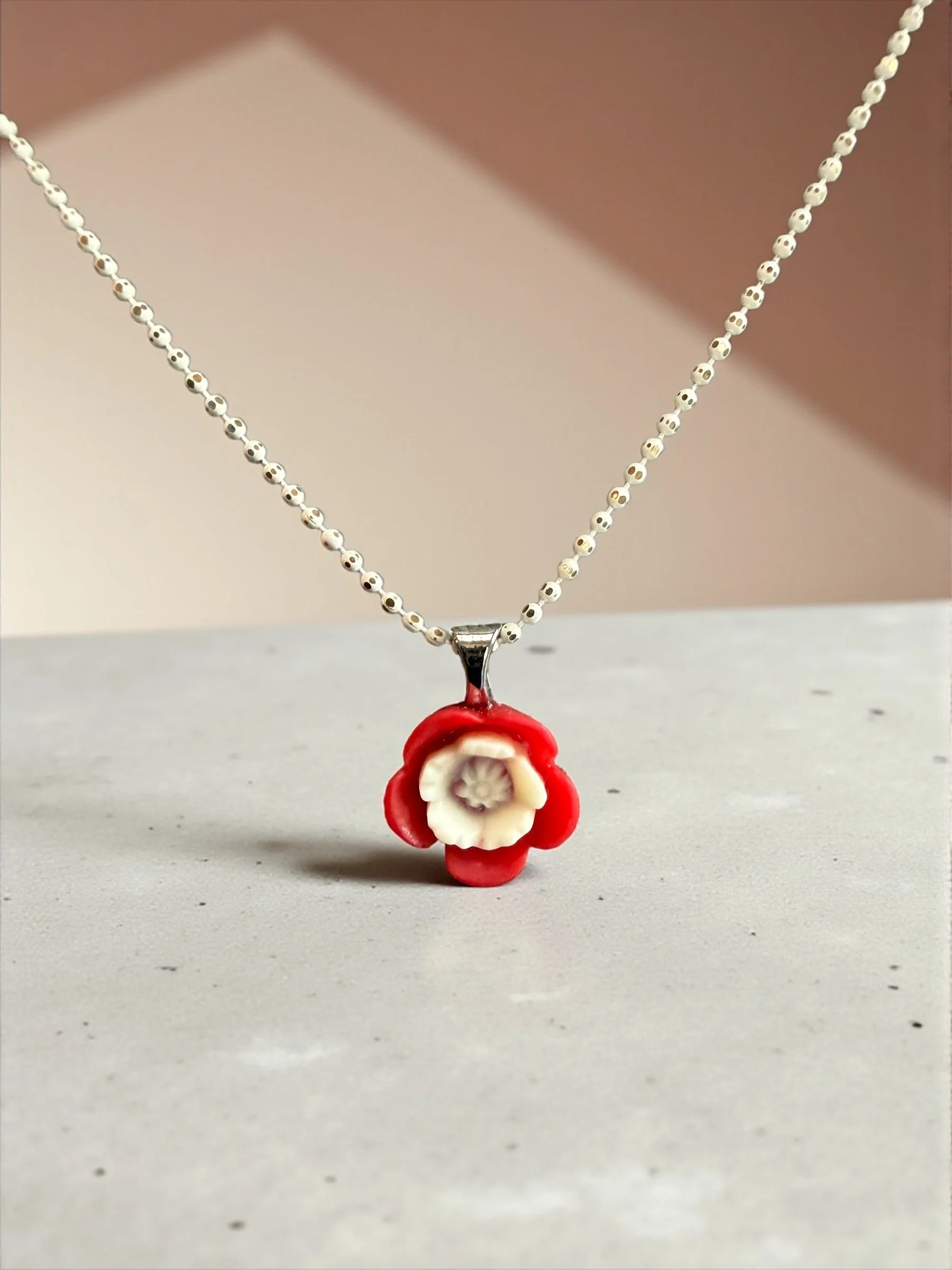 Red Blossom Necklace