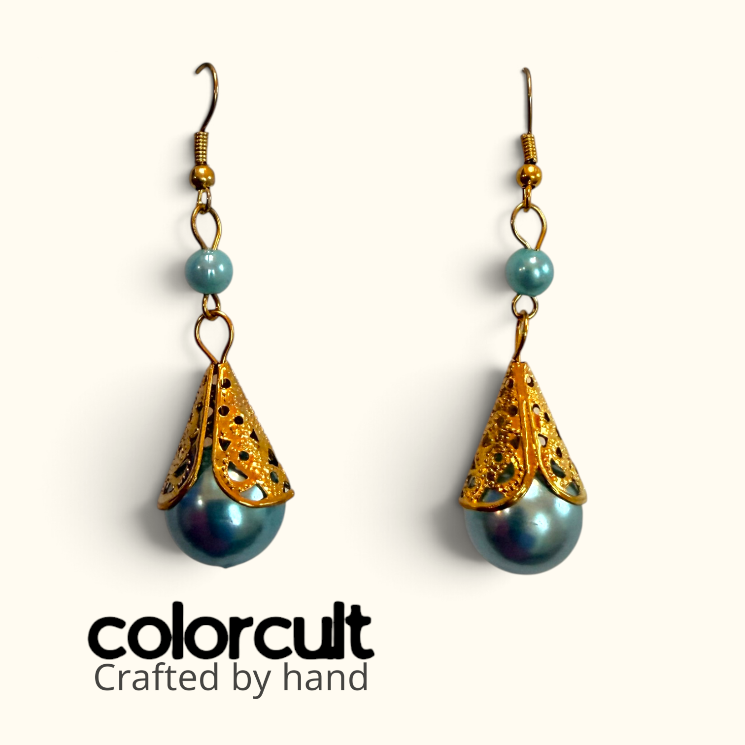 Seafoam Pearl & Filigree Bell Earrings (2).png