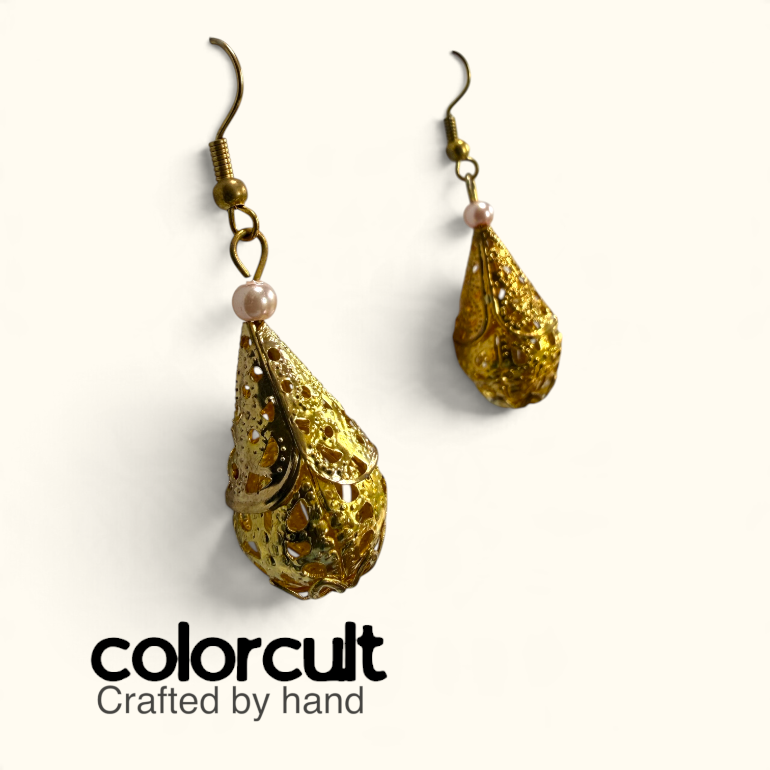 Fuchsia Pearl & Filigree Bell Drop Earrings (6).PNG