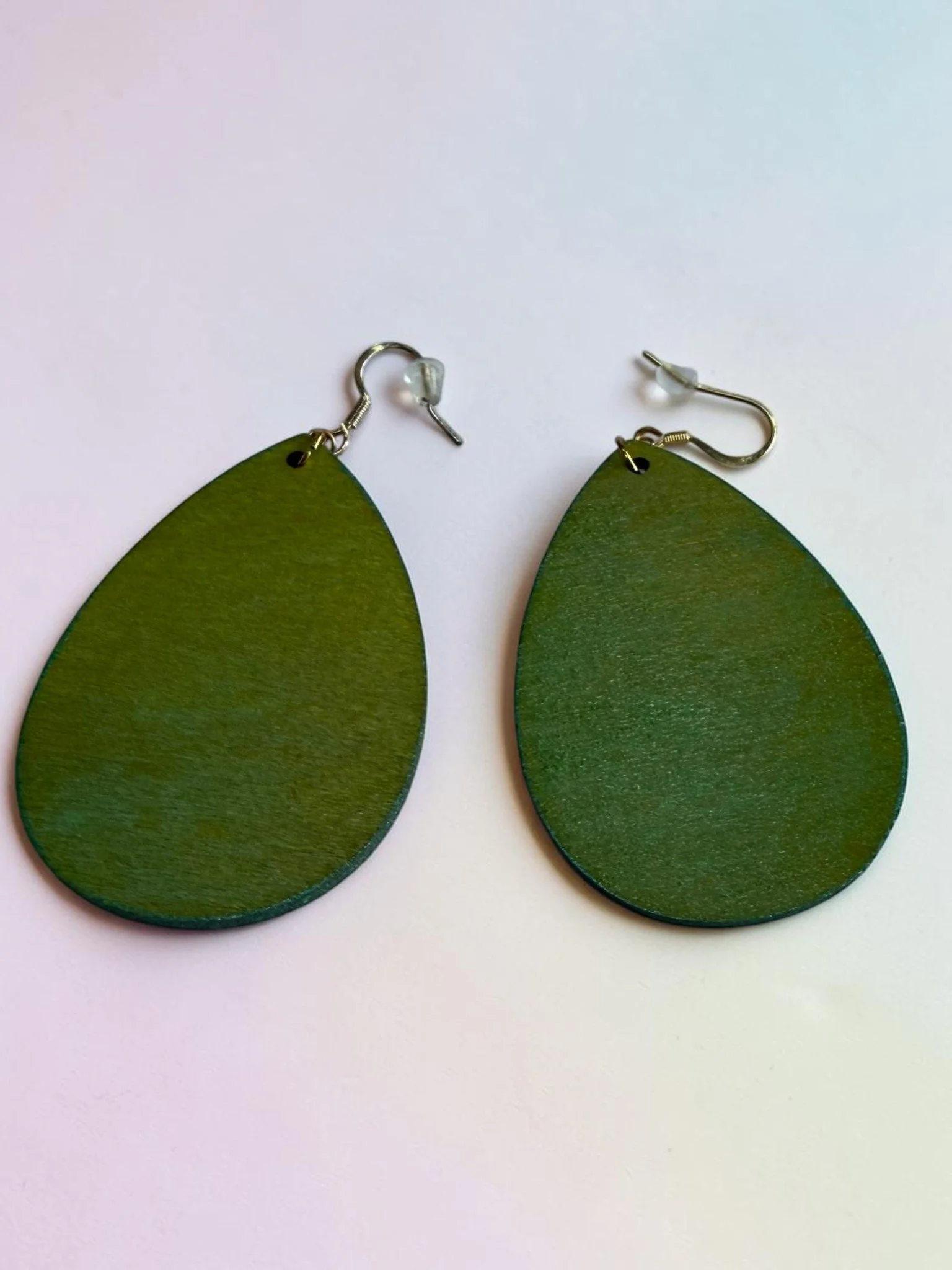 Pistachio Teardrop Earrings by Color Cult