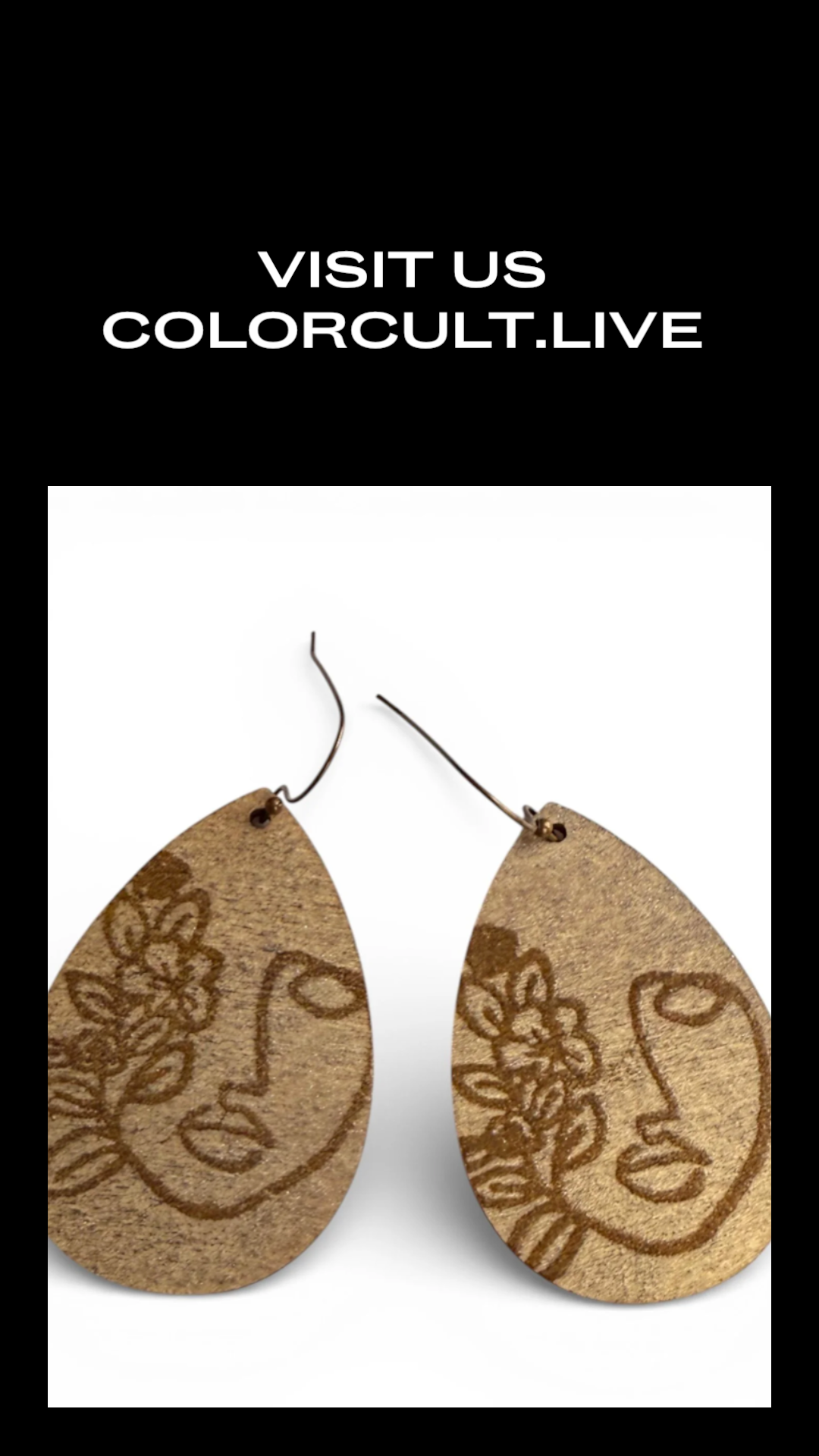Beatrice Teardrop Earrings by Color Cult