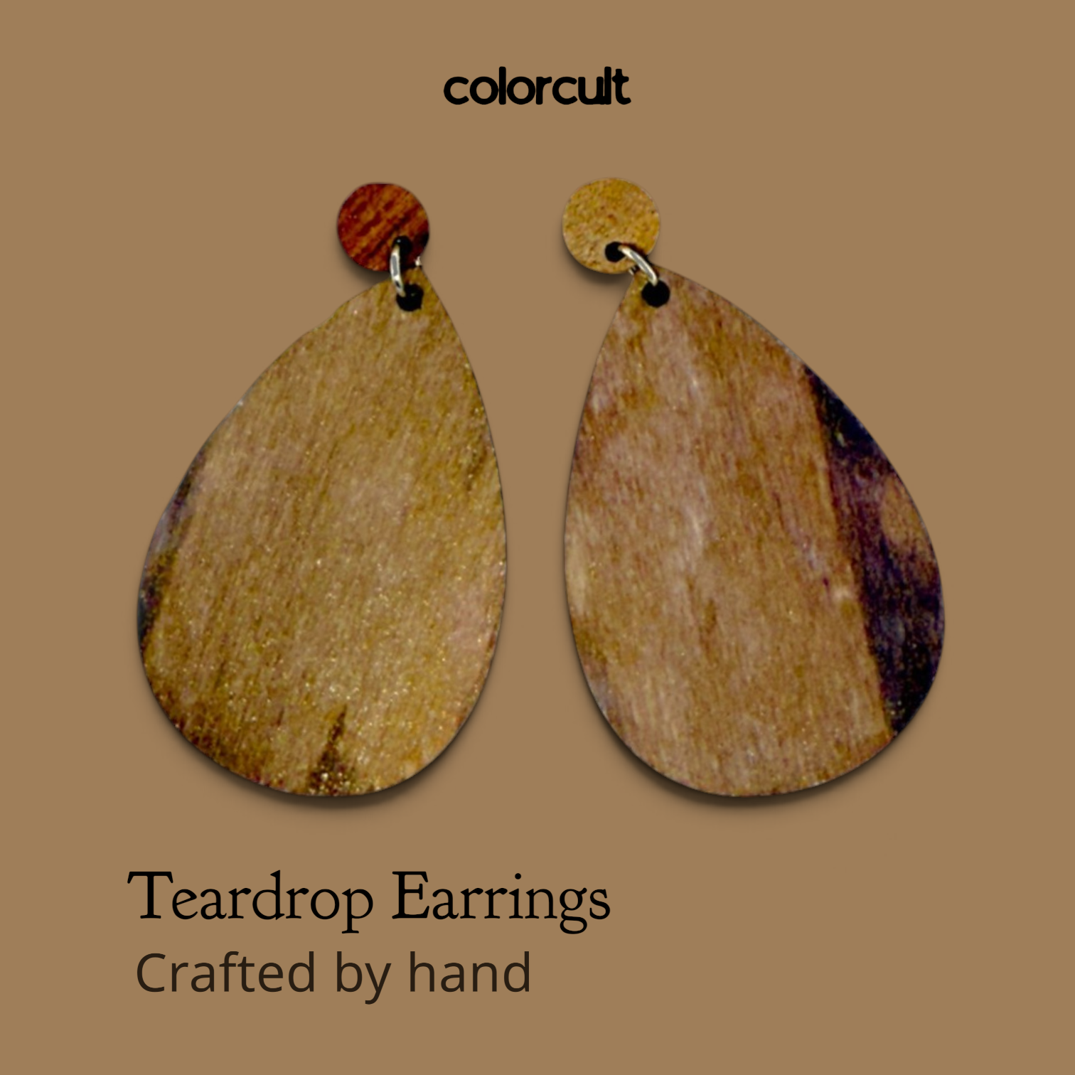 Eco-Chic Teardrop Earrings