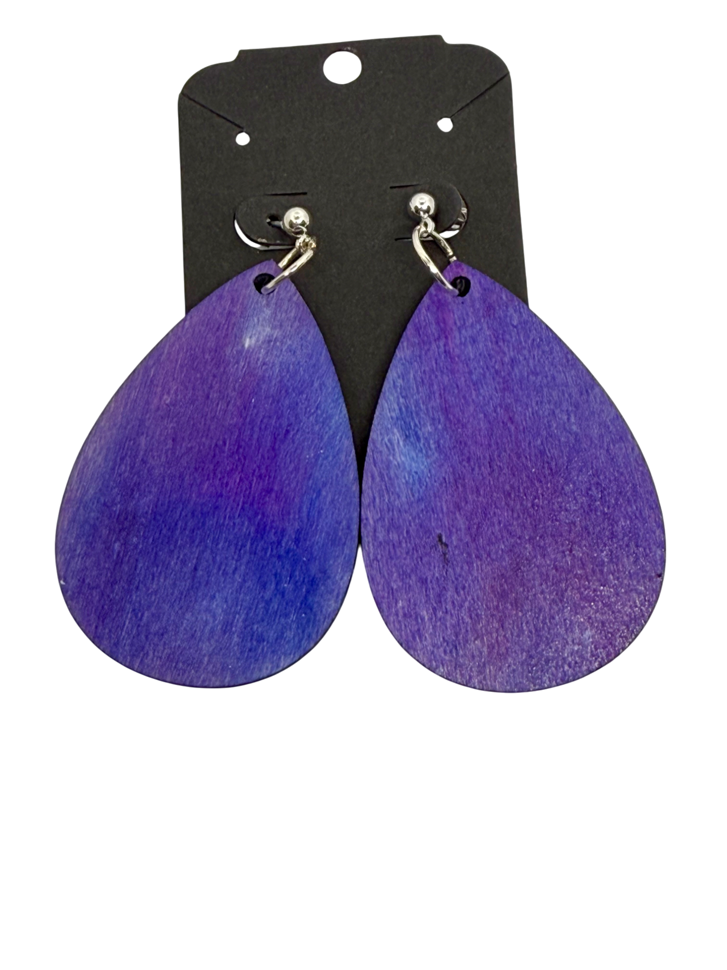Purple Haze Teardrop Earrings by Color Cult