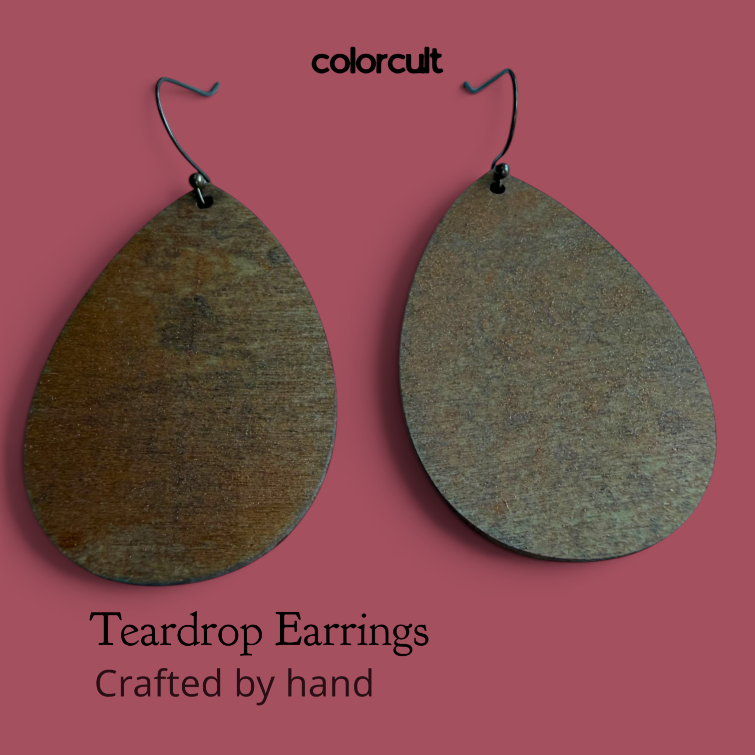 Elegant Copper Teardrop Earrings