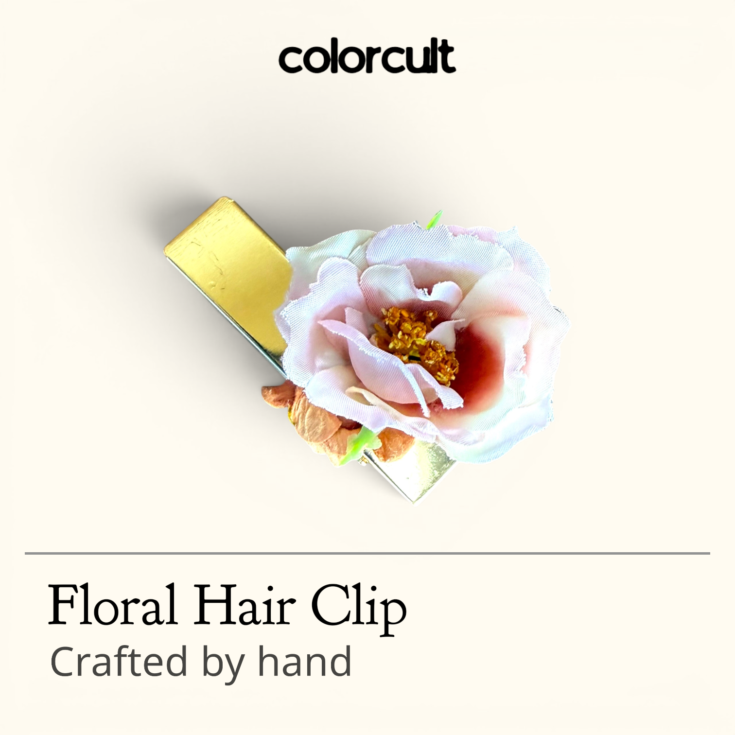 Wild Rose Hair Clip - Gold.png