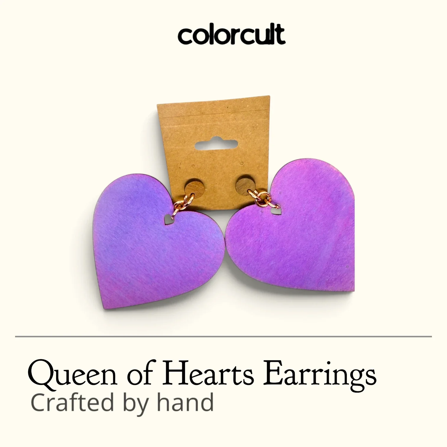 Viola - Queen of Hearts Earrings