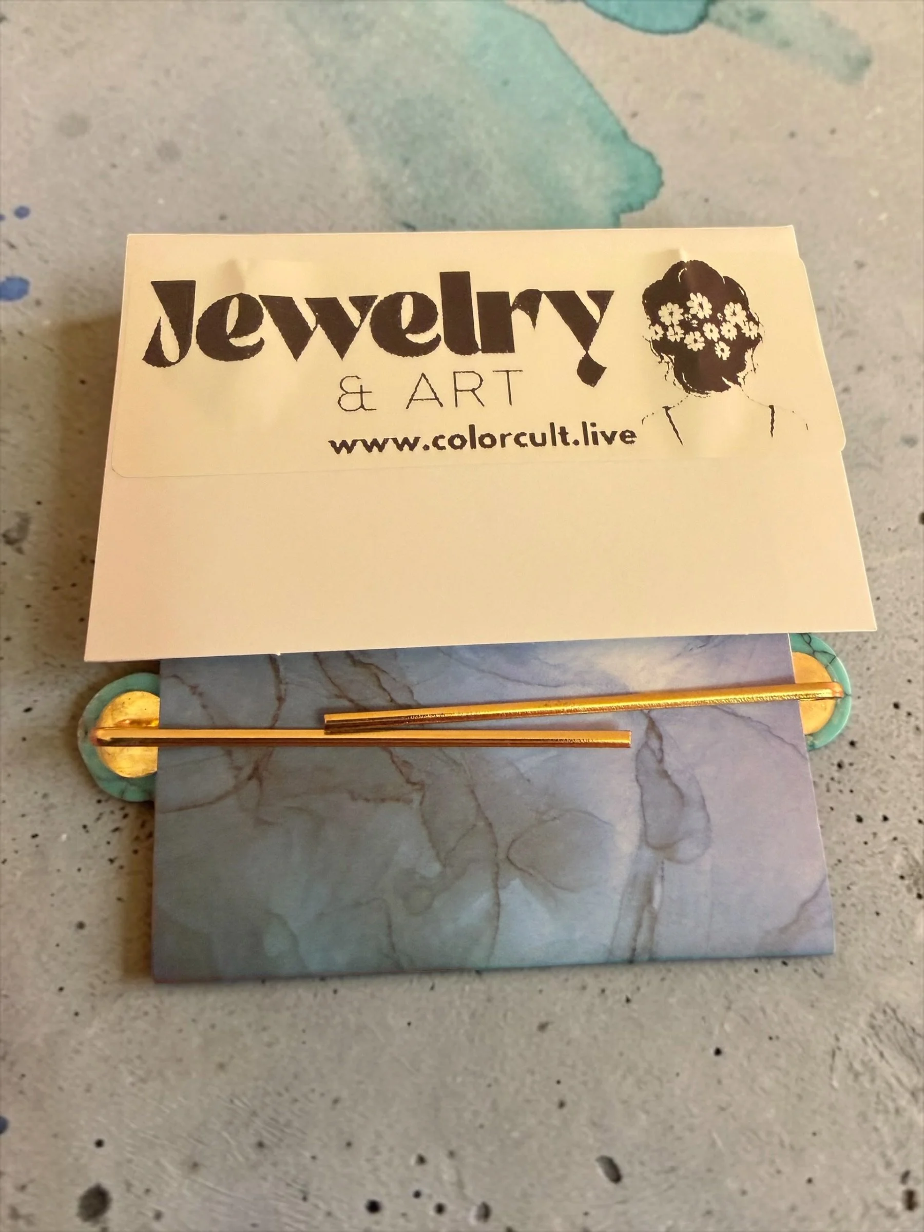 Turquoise & Gold Deluxe Bobby Pin Set (10).JPG