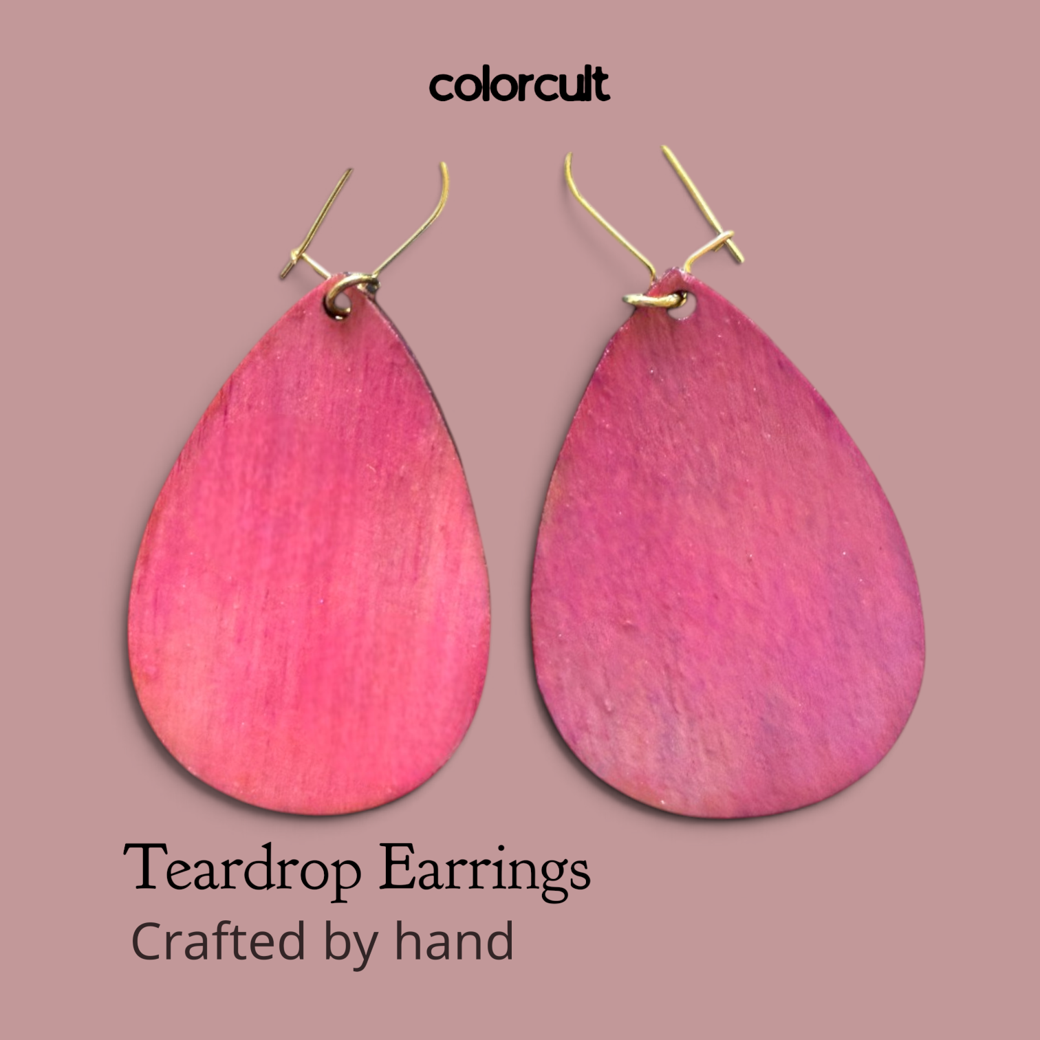 UV Glow Teardrop Earrings by Color Cult