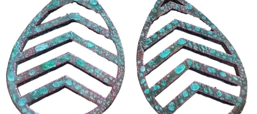 Cameo2 Teardrop Earrings by Color Cult