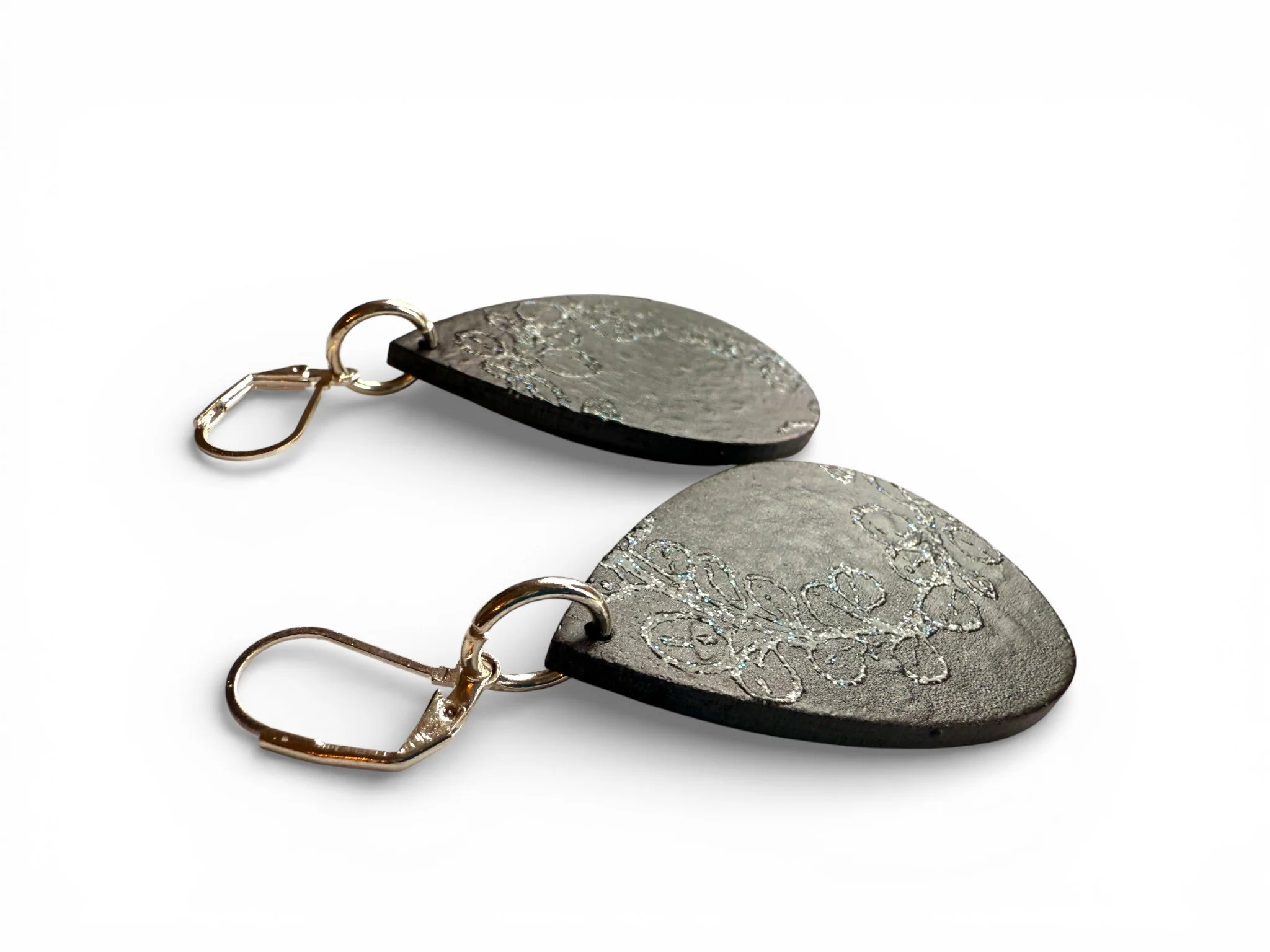 Boho Black Dress Teardrop Earrings by Color Cult