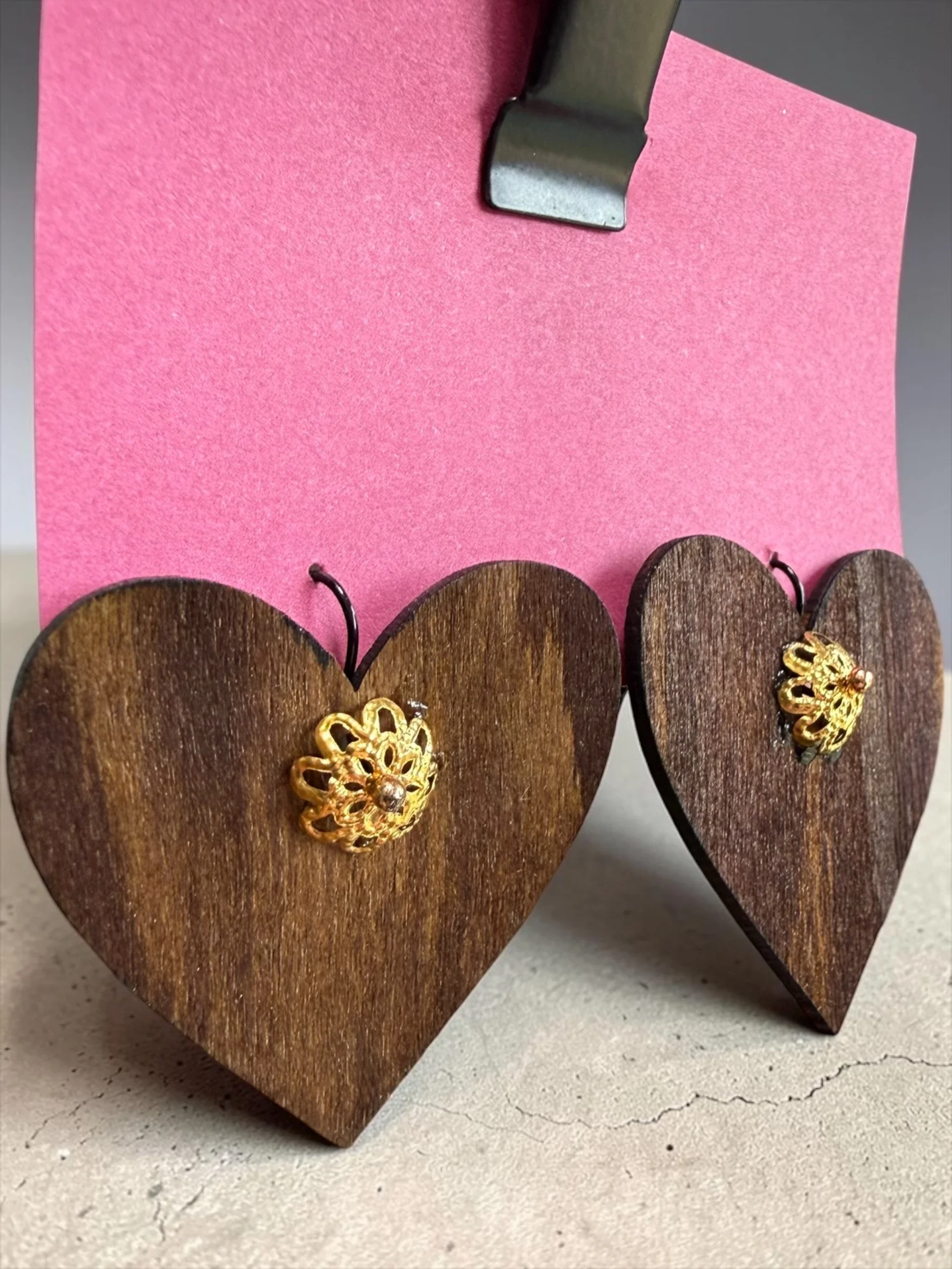 Eco Chic Rustic Heart 2 Earrings (3).webp