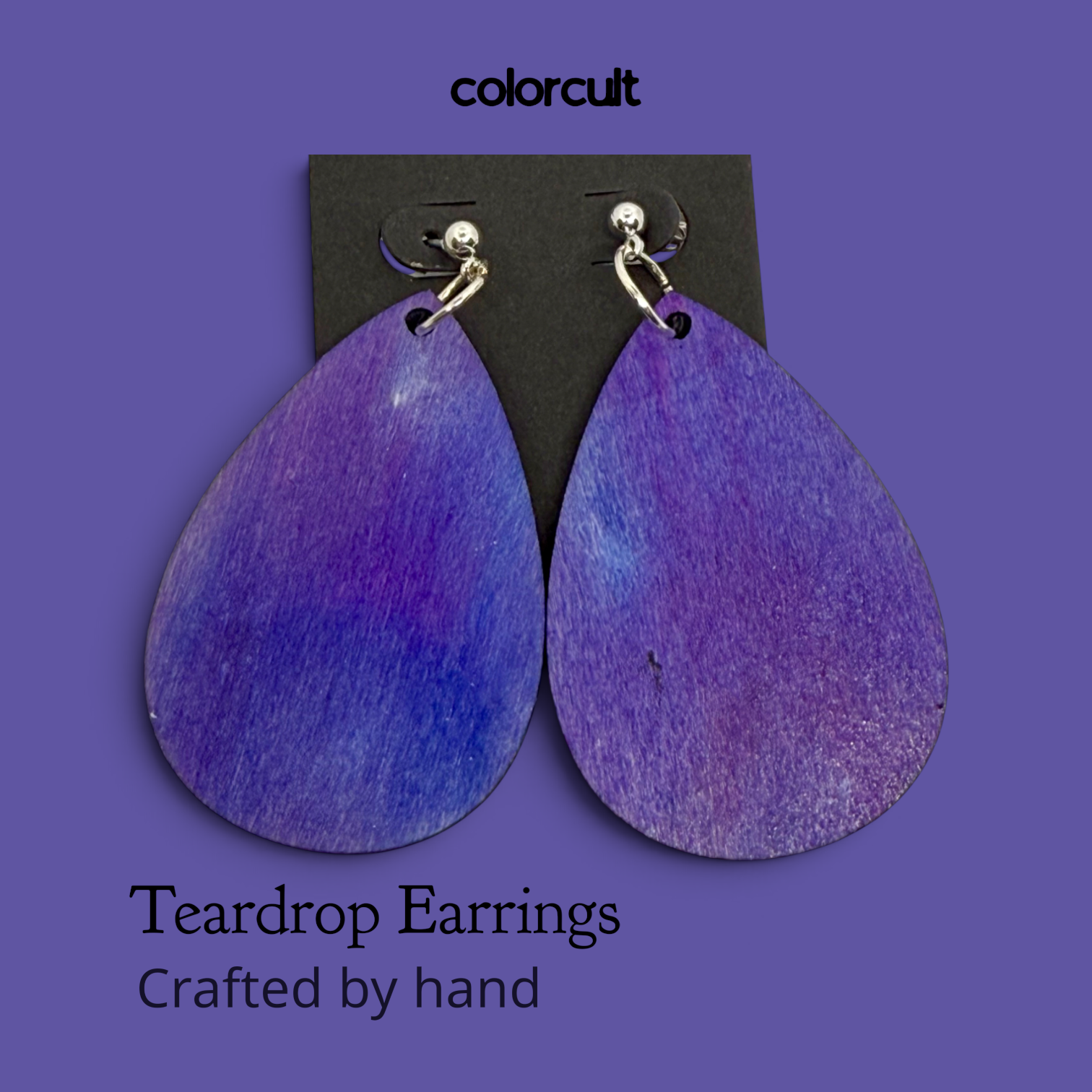Purple Haze Teardrop Earrings