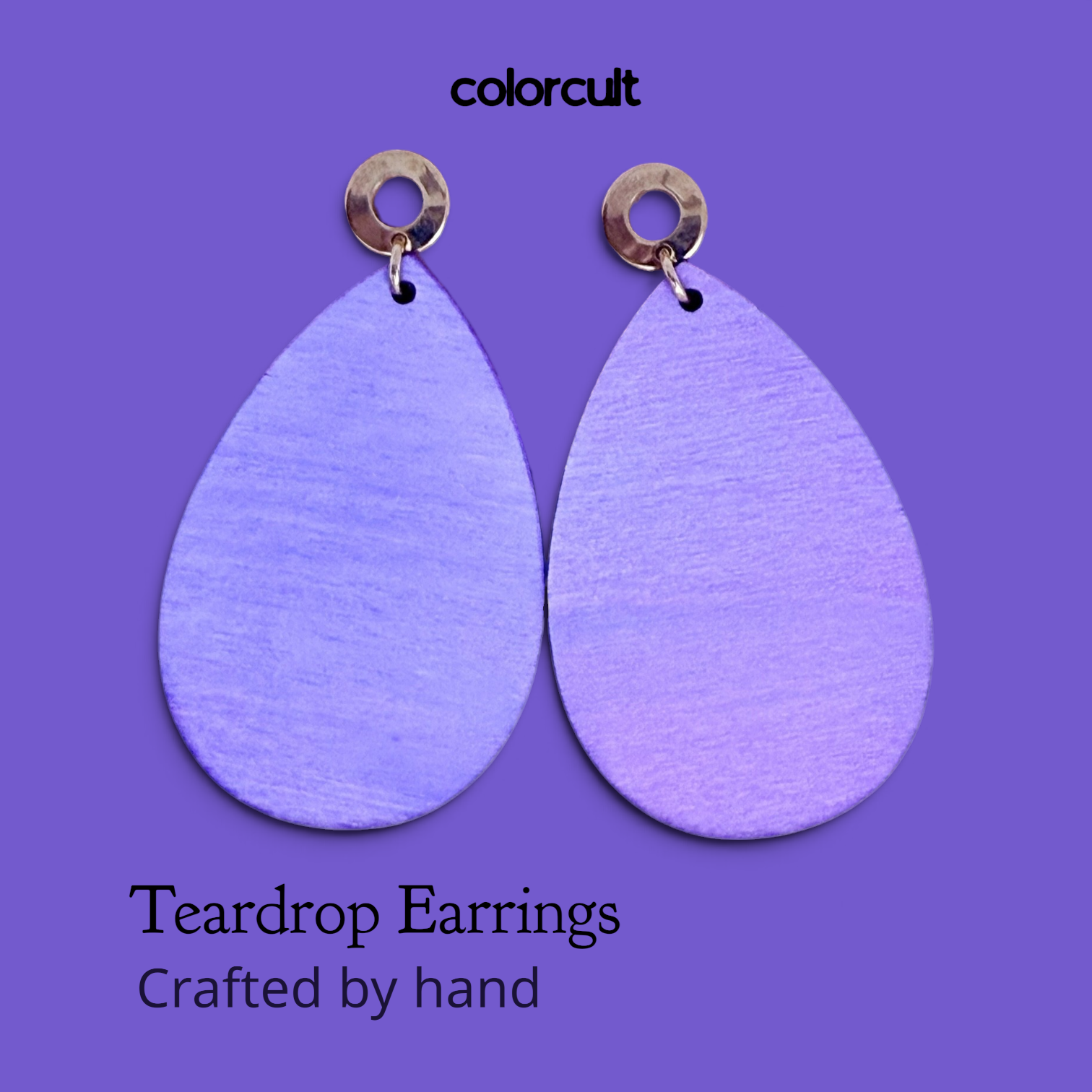 Lavender Teardrop Earrings