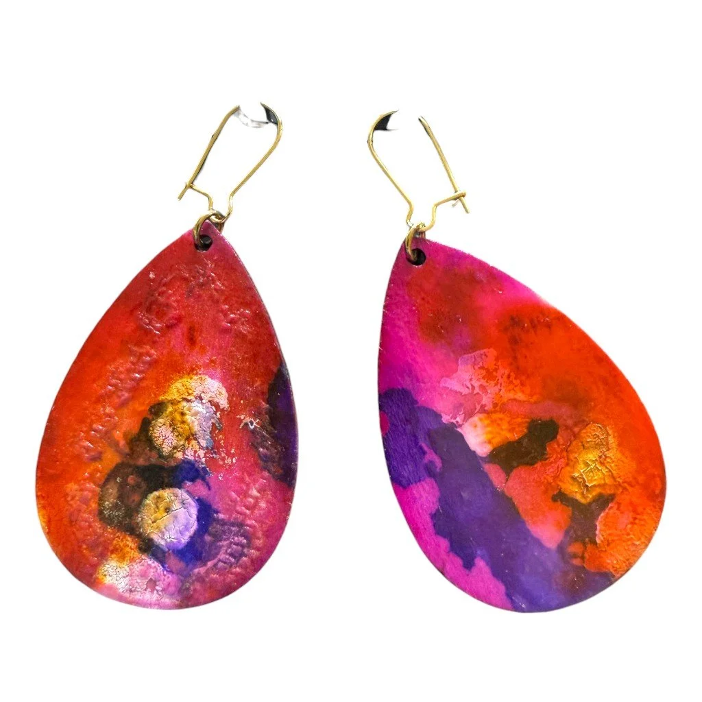 UV Glow Teardrop Earrings by Color Cult