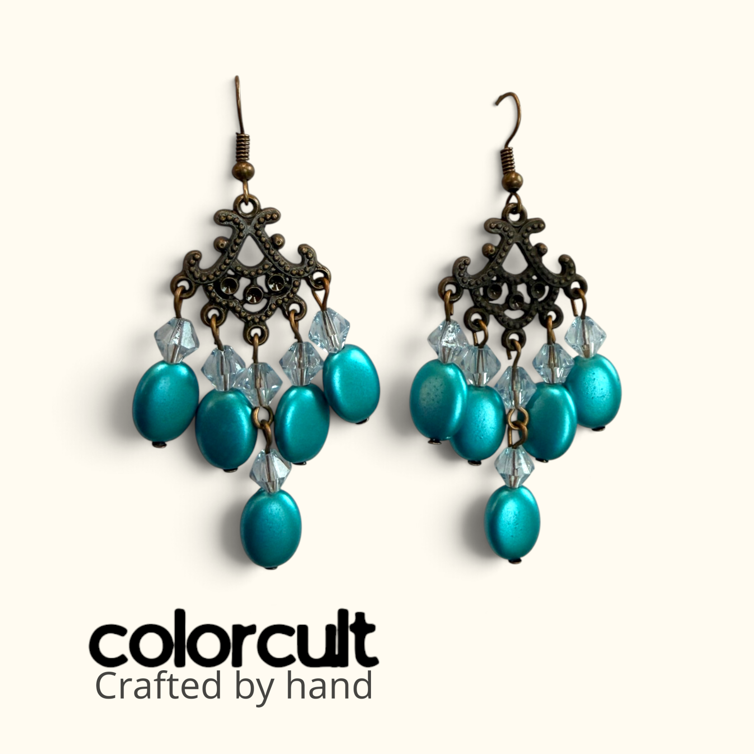 Teal Crystal & Oval Bead Chandelier Earrings (2).png