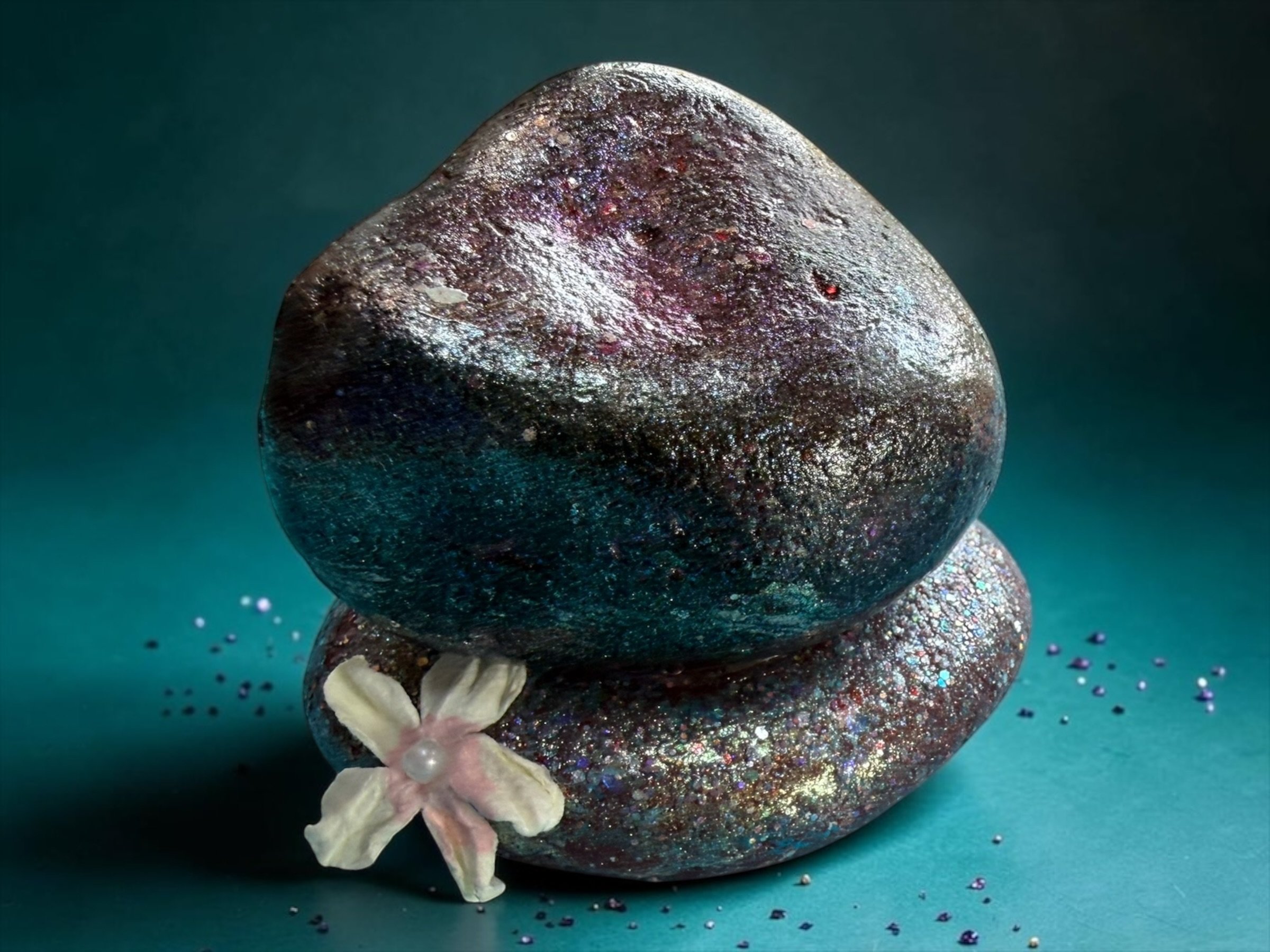 Whimsy Hand-Painted Cairn