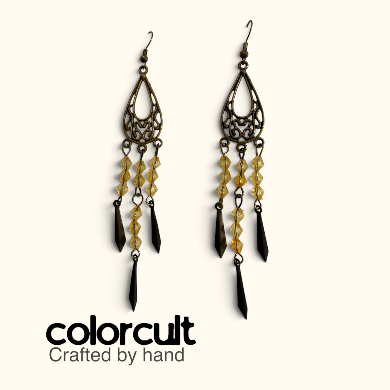 Vintage Amber Cascade Earrings (1).PNG