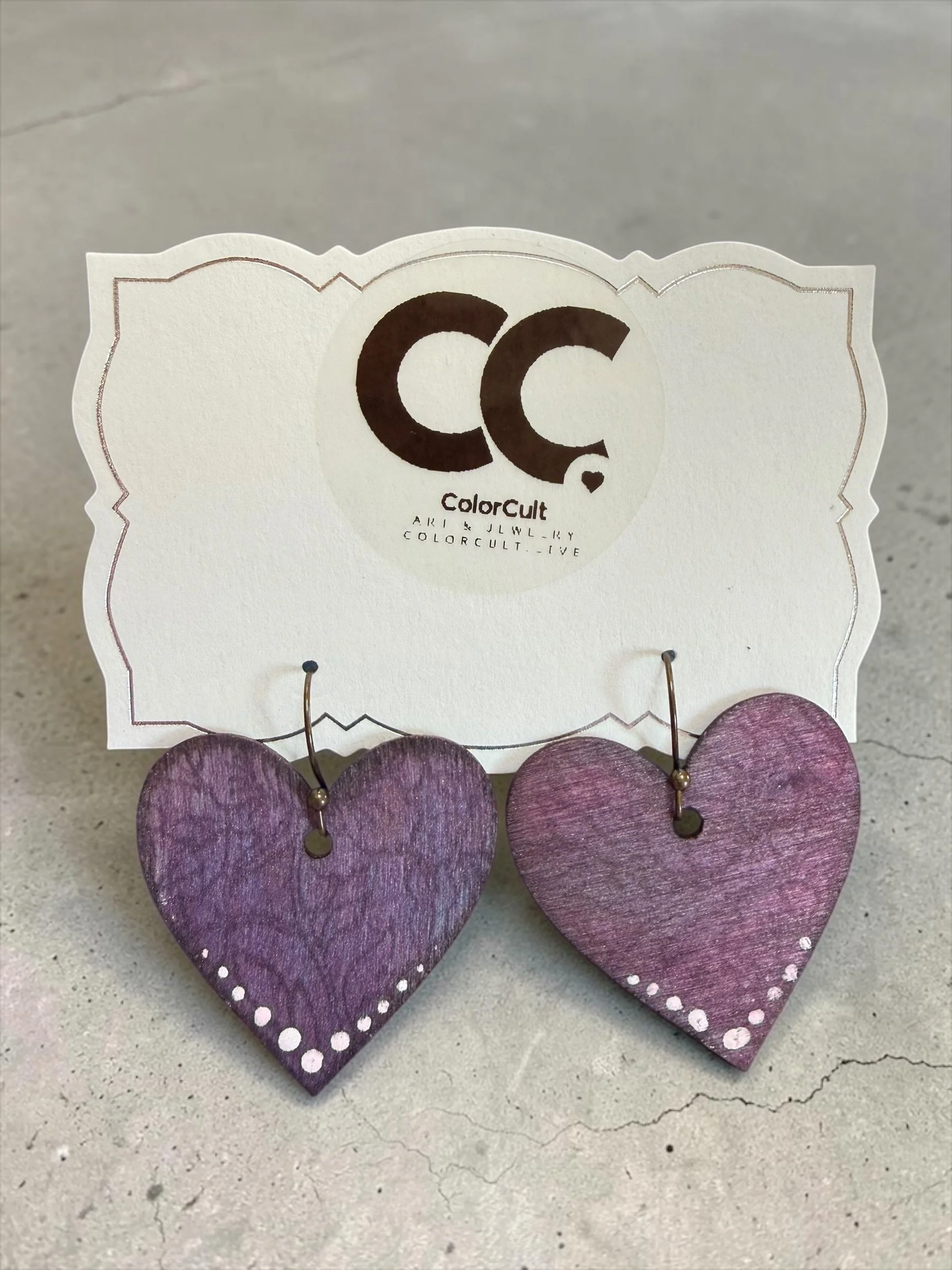 Distressed Pastel Rustic Heart Earrings (2).JPG