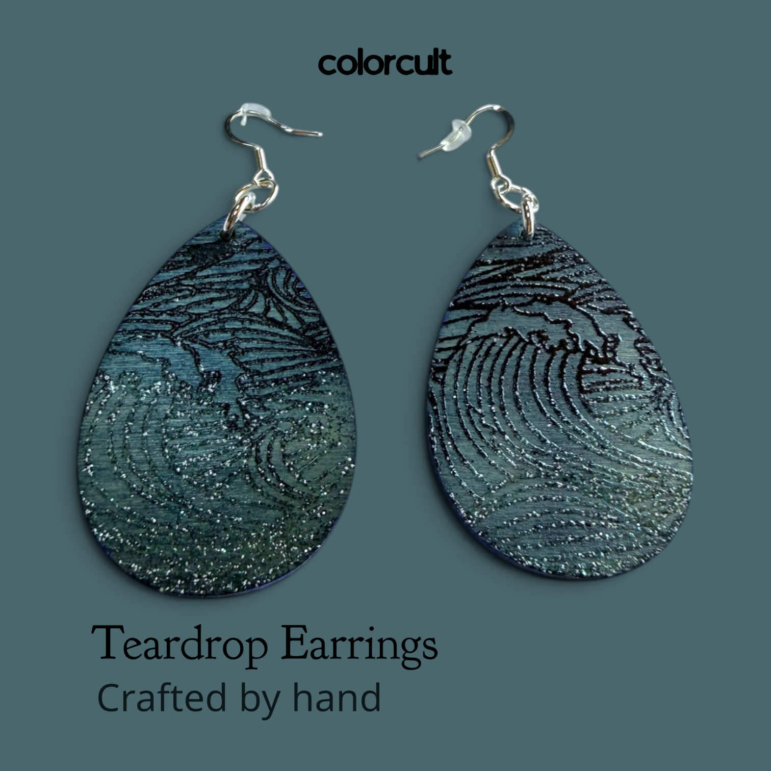 Japanese Seas Teardrop Earrings