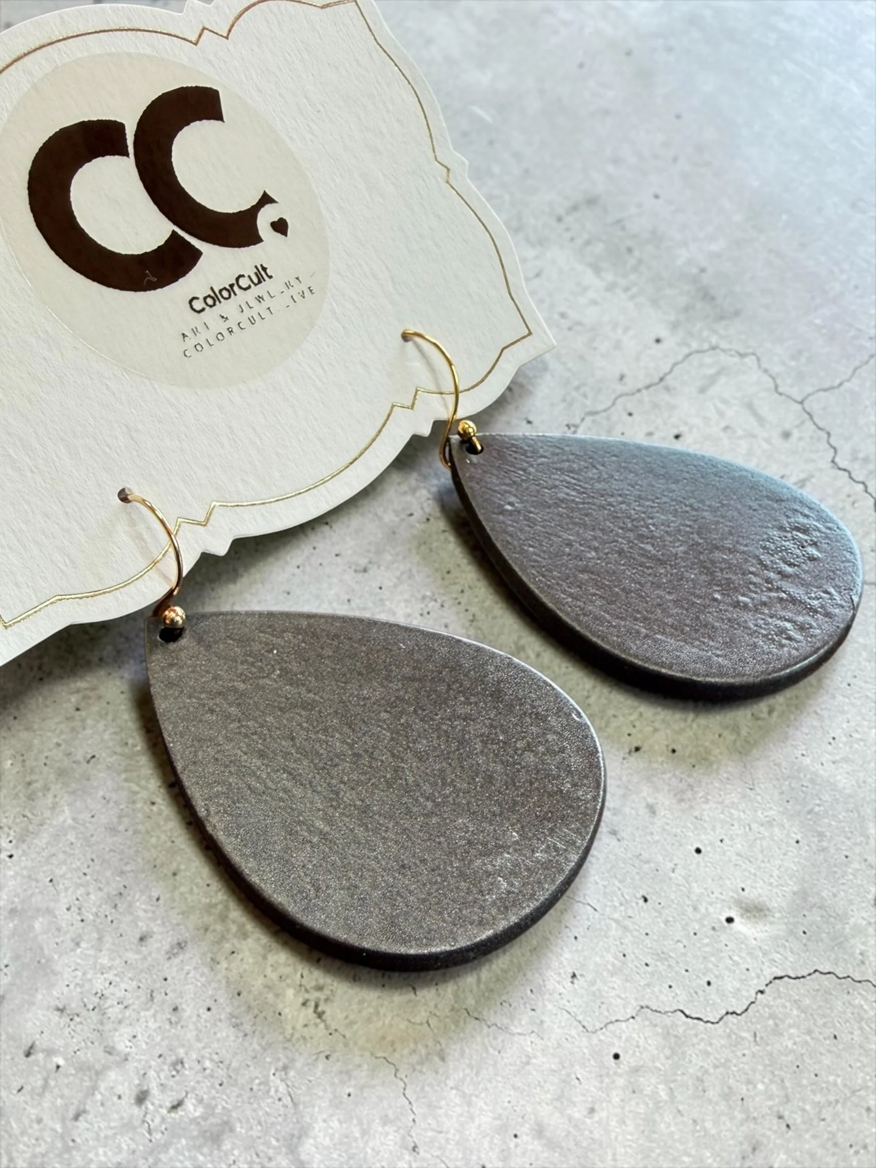Black Satin Teardrop Earrings (4).JPG