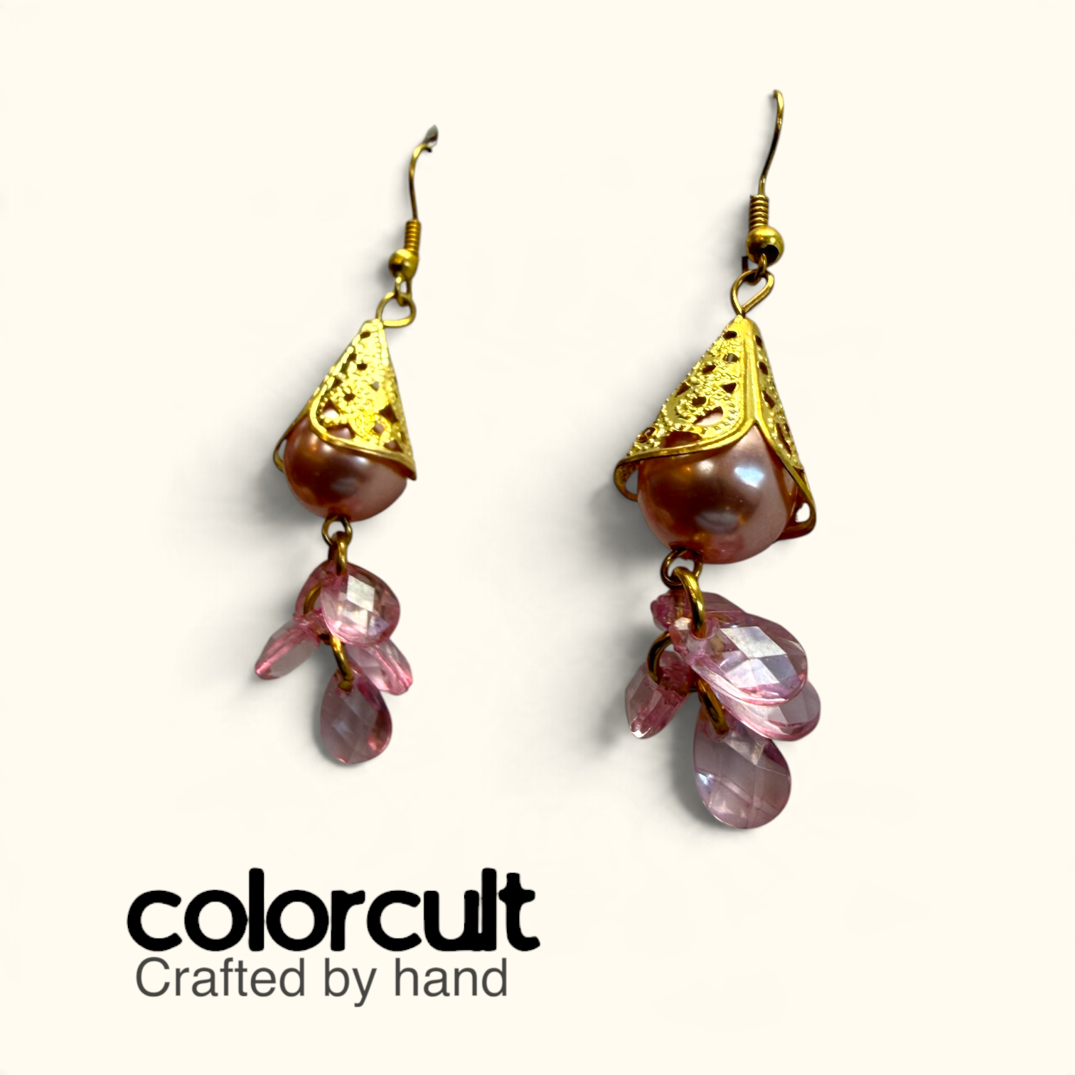 Gilded Mocha Pearl & Pink Petal Crystal Dangles (1).PNG