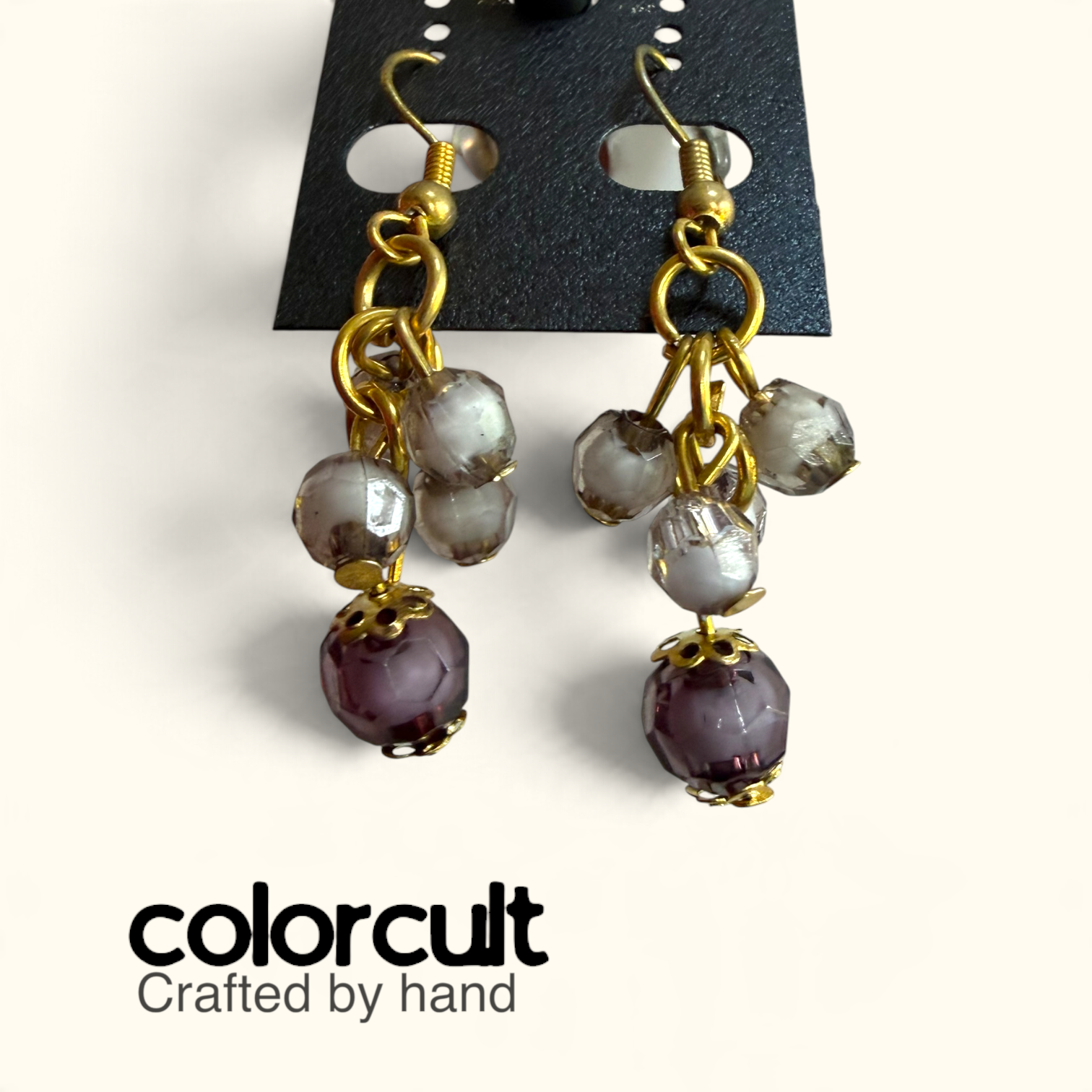 Smoky Amethyst Crystal Cluster Drop Earrings (1).PNG
