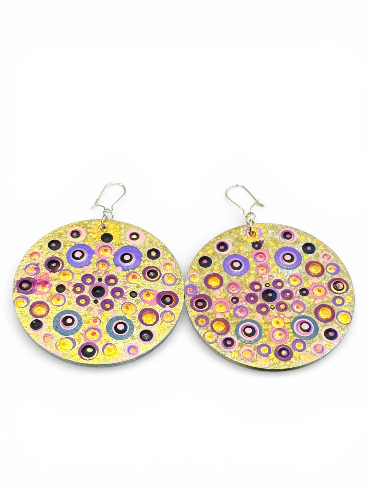 Gilded Mandala Queen Earrings