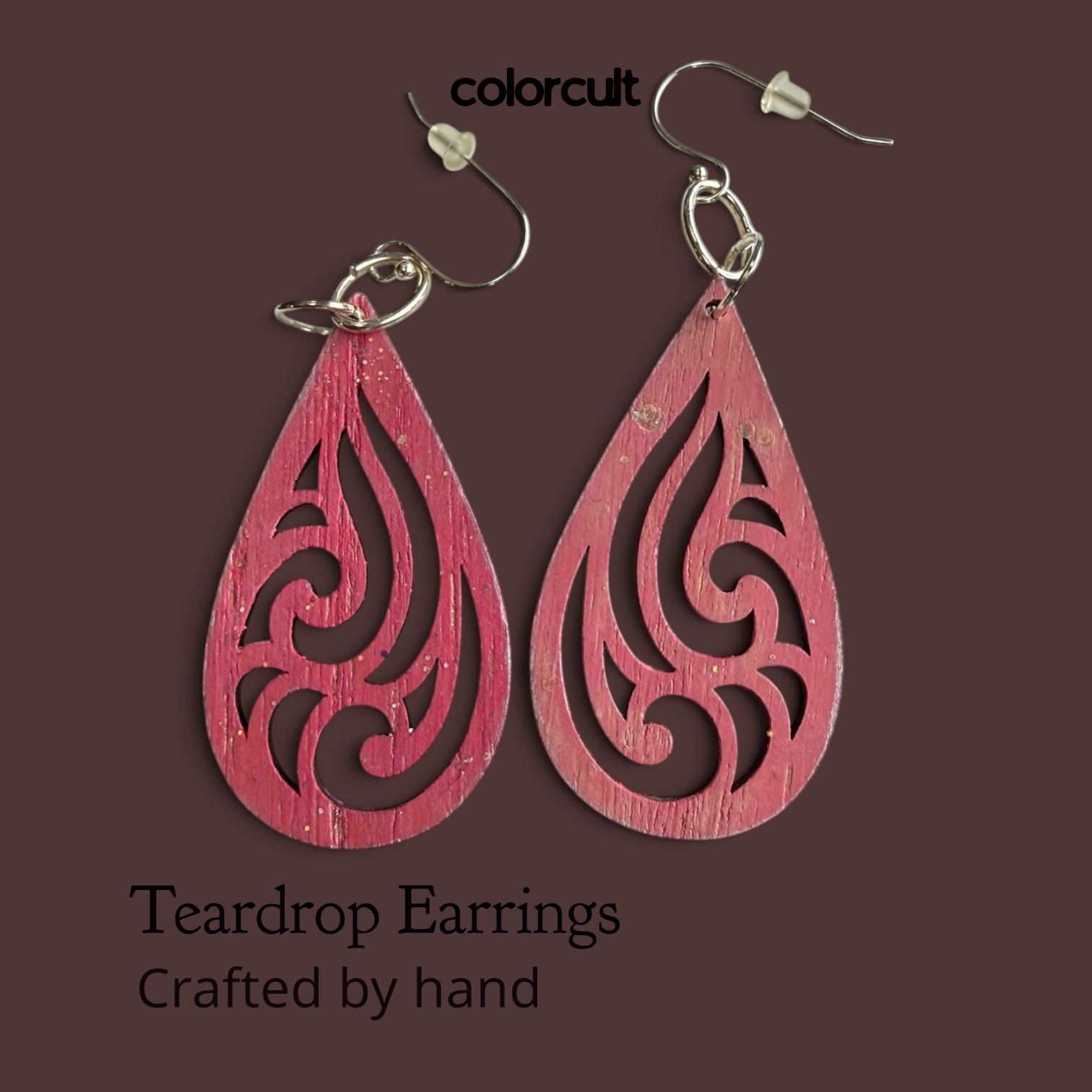Coral Seas Teardrop Earrings