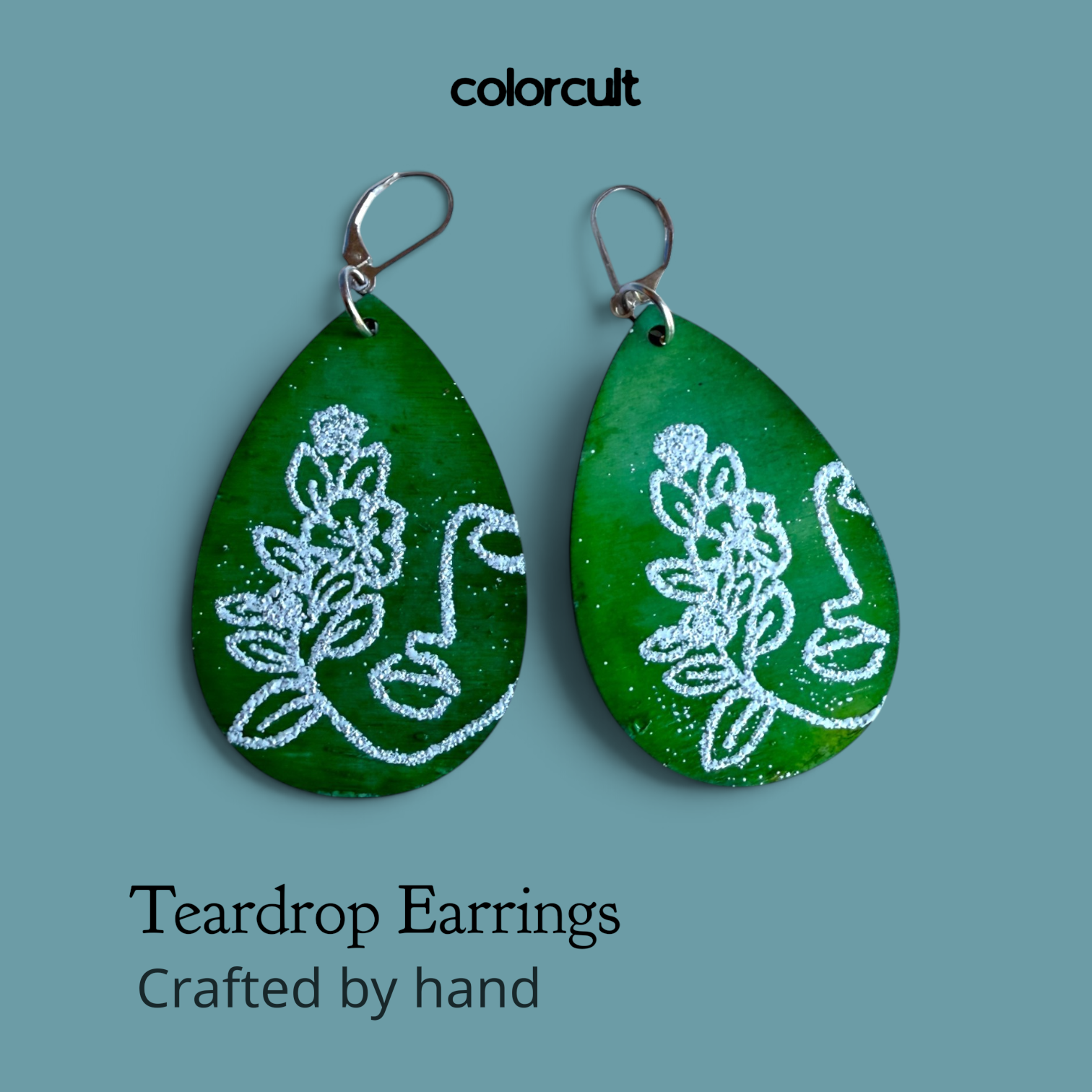 Verdant Teardrop Earrings by Color Cult