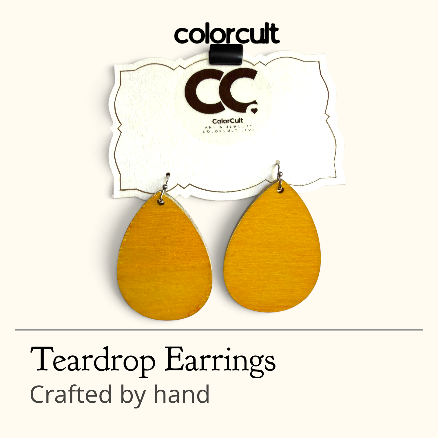 Mellow Yellow Teardrop Earrings