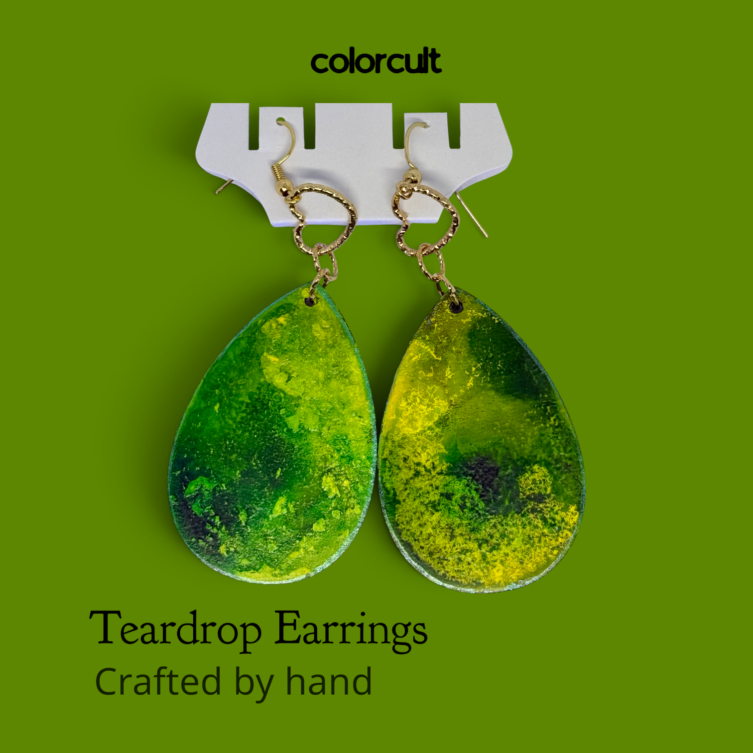 Galway Green Teardrop Earrings