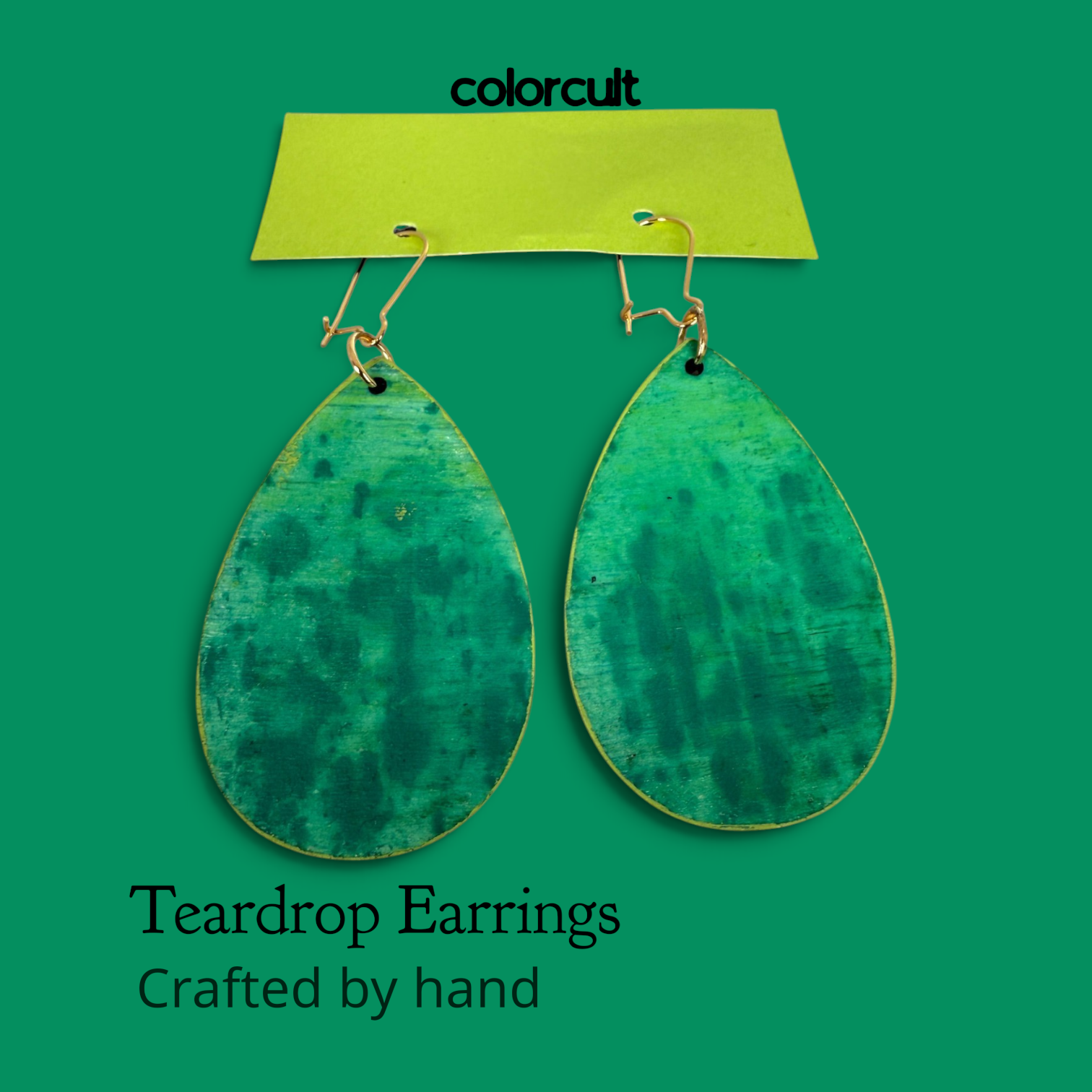 BlueGreen Jeans Teardrop Earrings