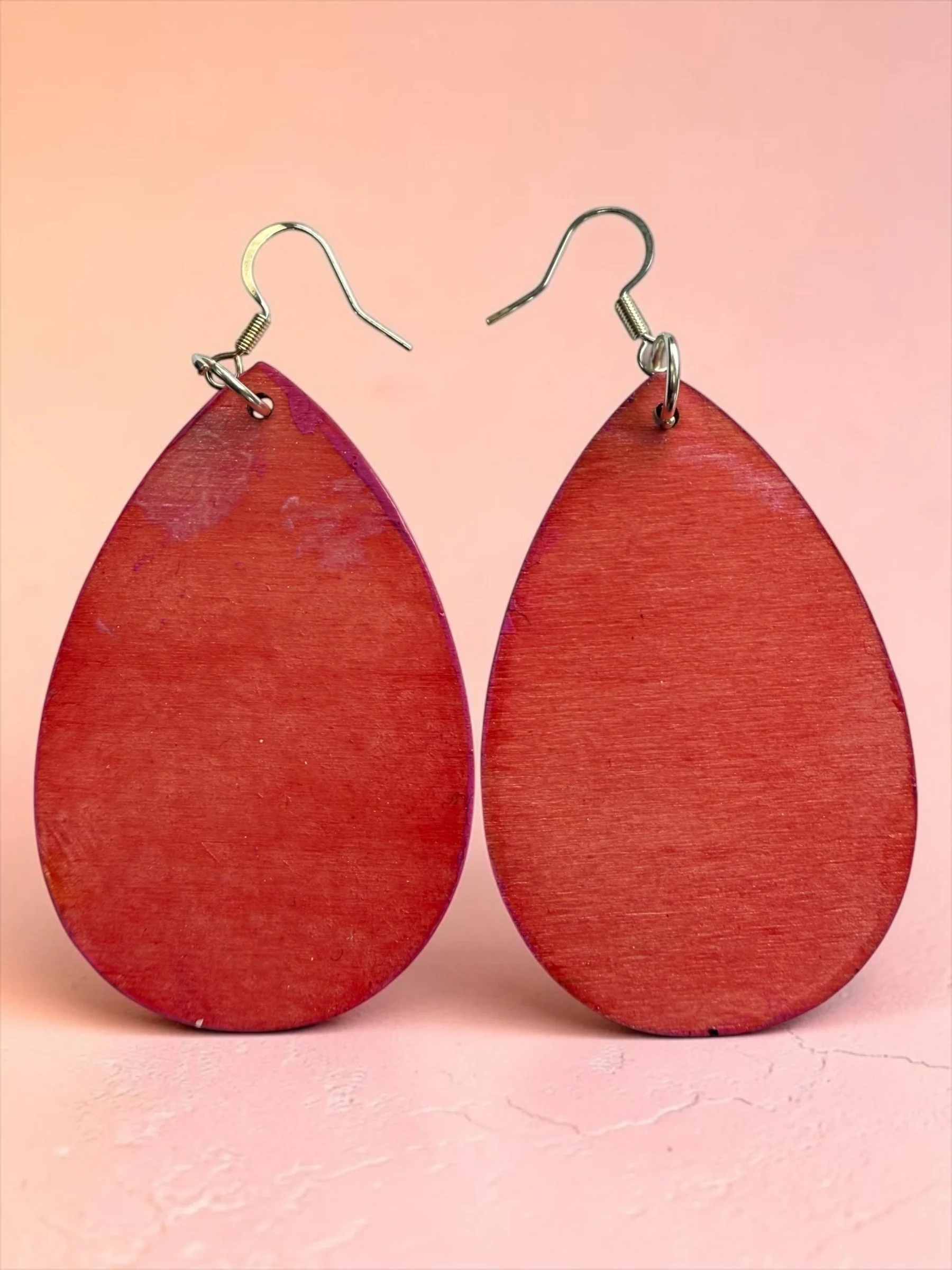 Persimmon Teardrop Earrings by Color Cult