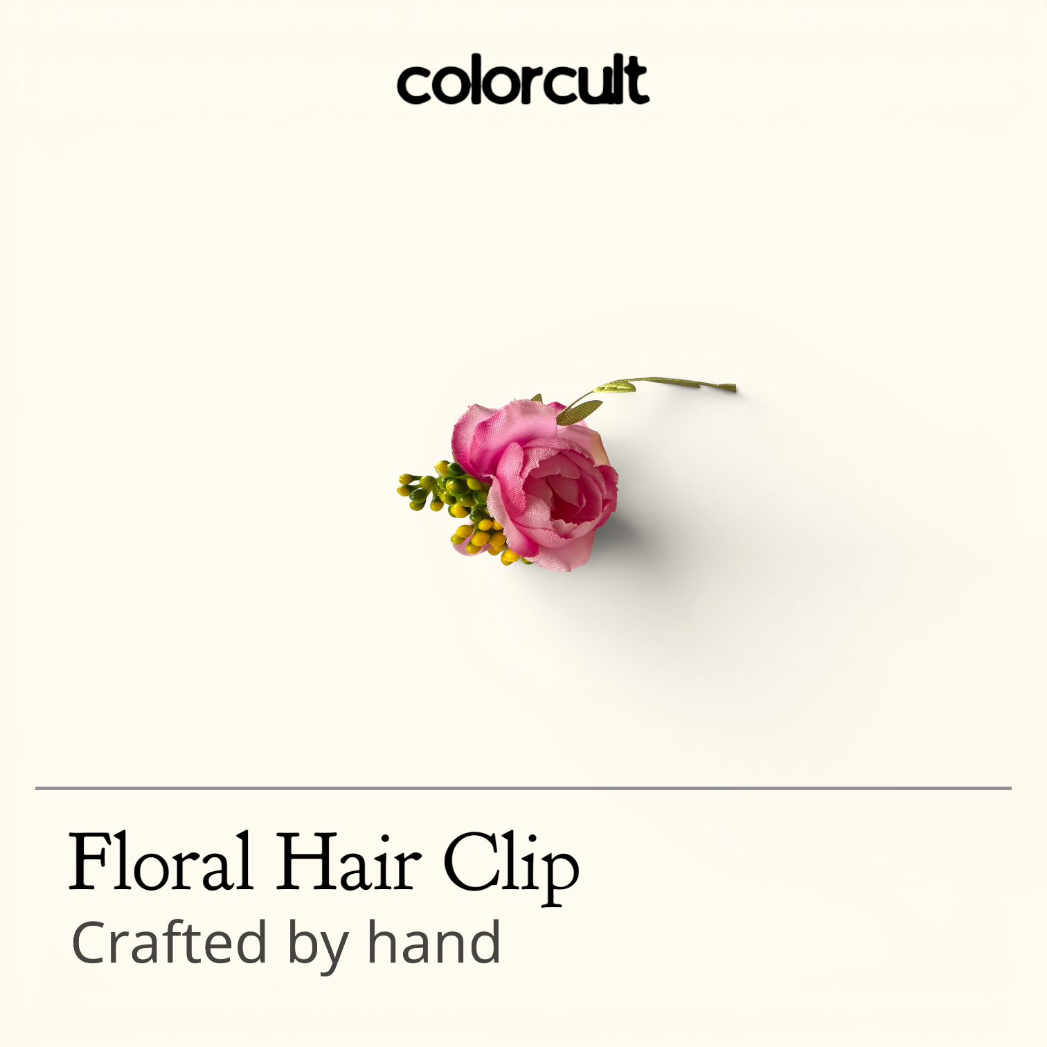 Small Floral Hair Clip 7.0