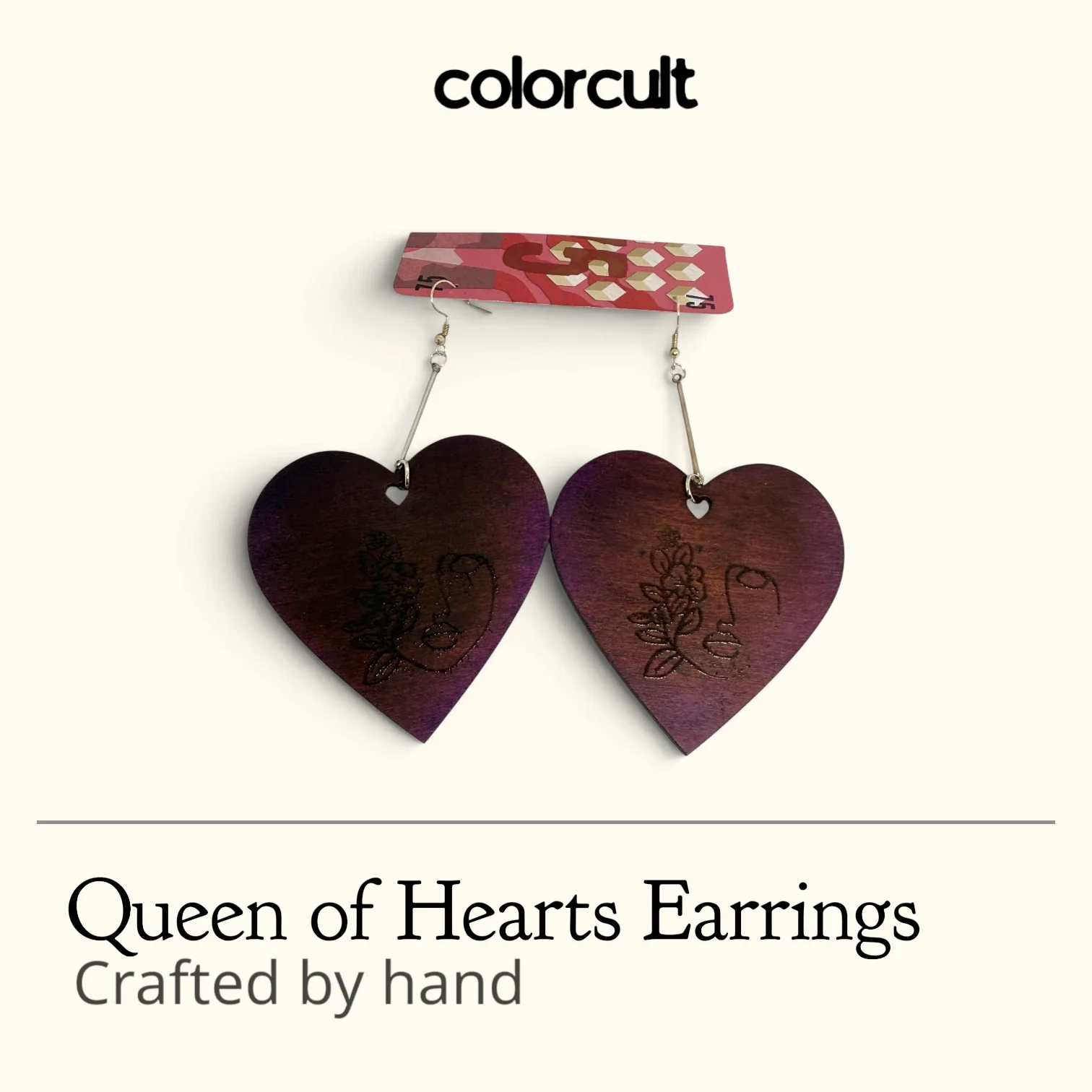 Queen Of Hearts Earrings - Silhouette.webp