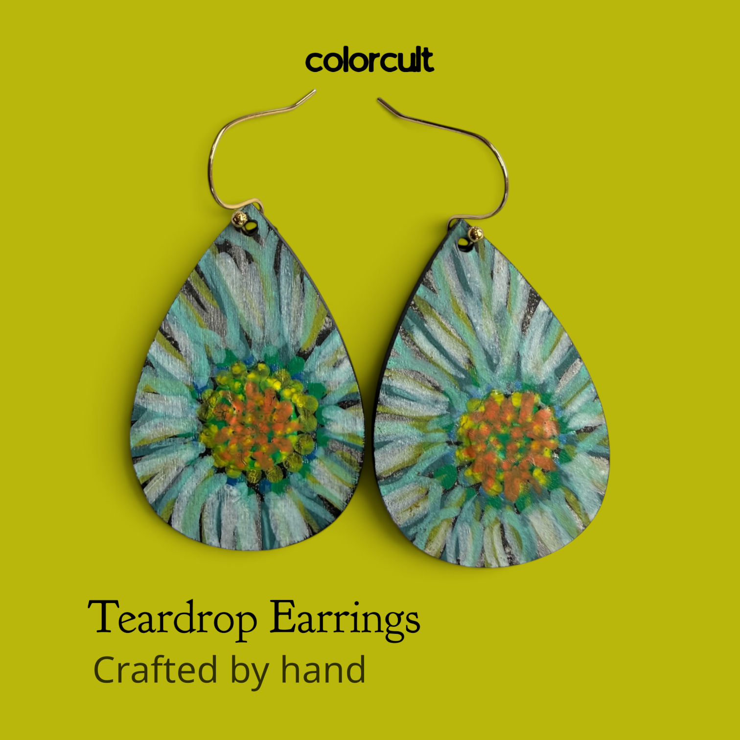 Floral Fusion Teardrop Earrings